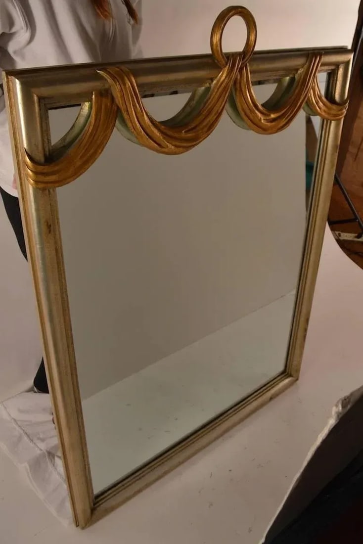 Gilt Swag Ring Mirror - 2