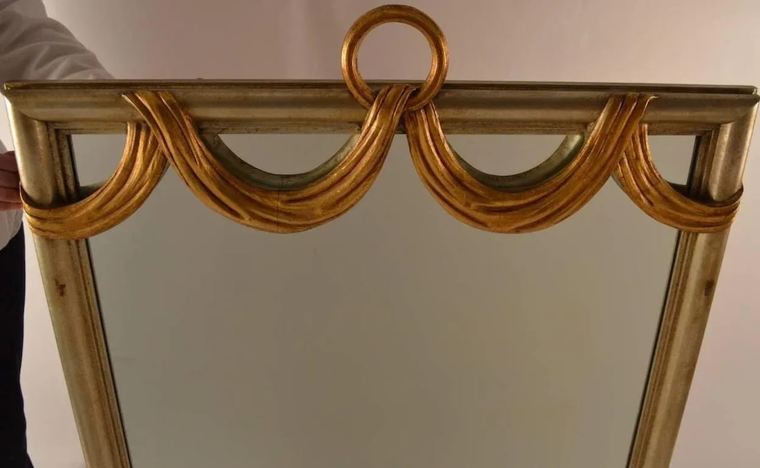 Gilt Swag Ring Mirror - 3