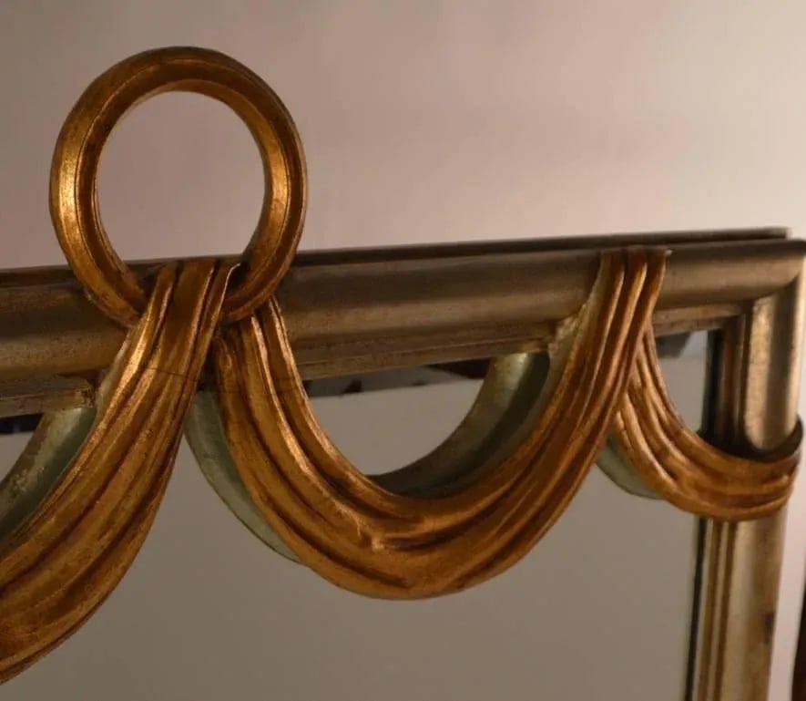 Gilt Swag Ring Mirror - 4