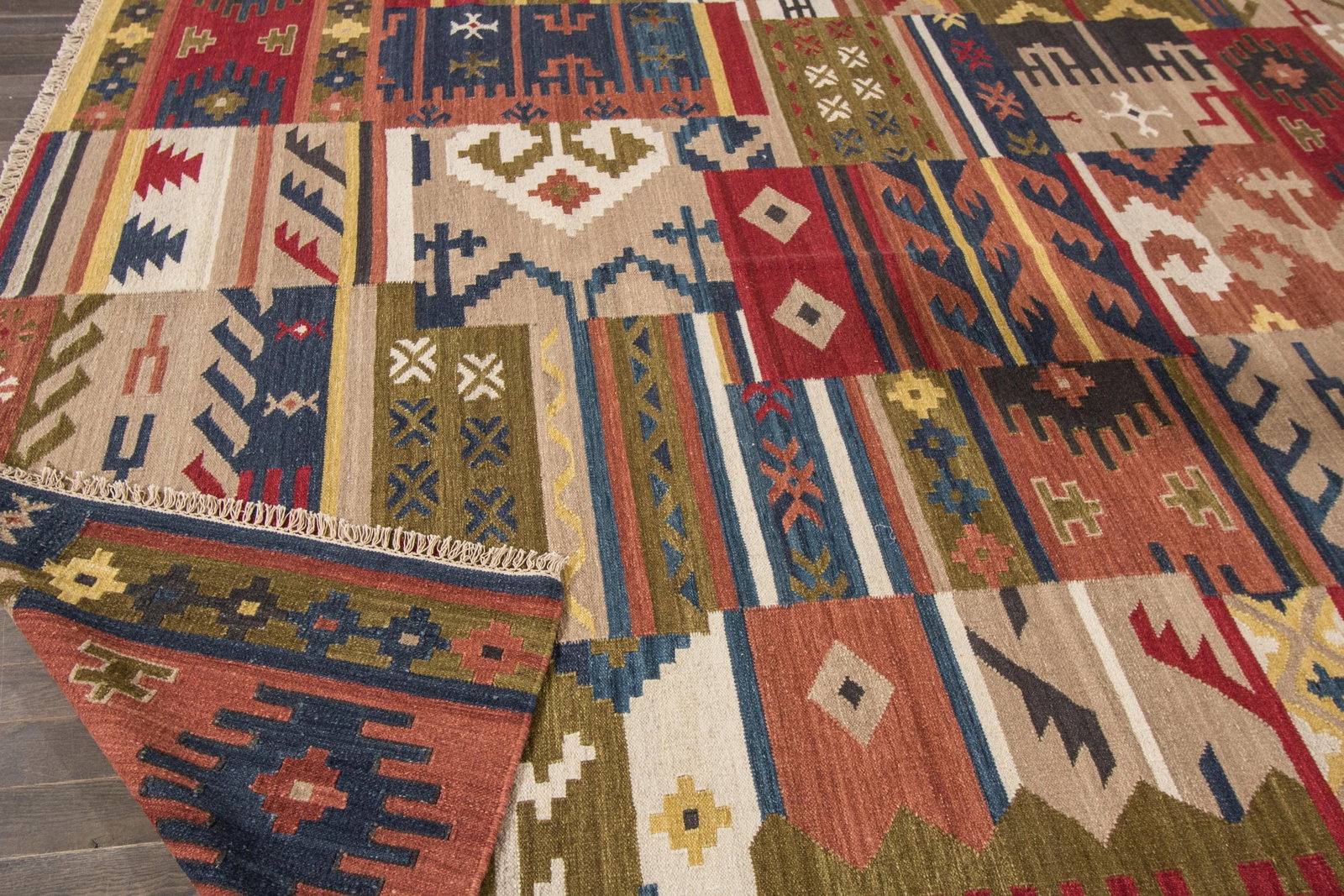 21st Century Modern Kilim Rug, 8'5" X 9'9" - 3