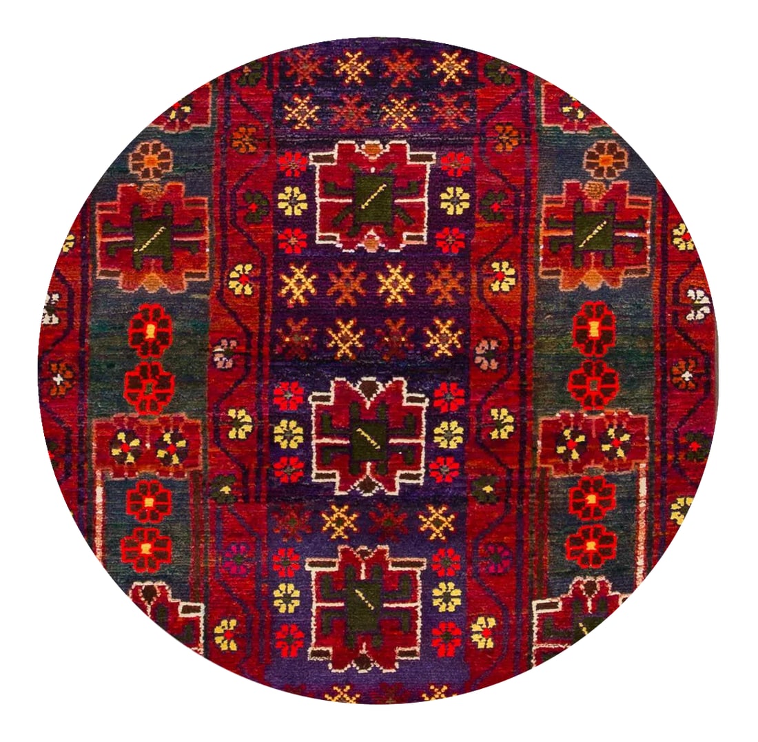 Mid-20th Century Vintage Persian Rug, 3'7" X 8' - 2
