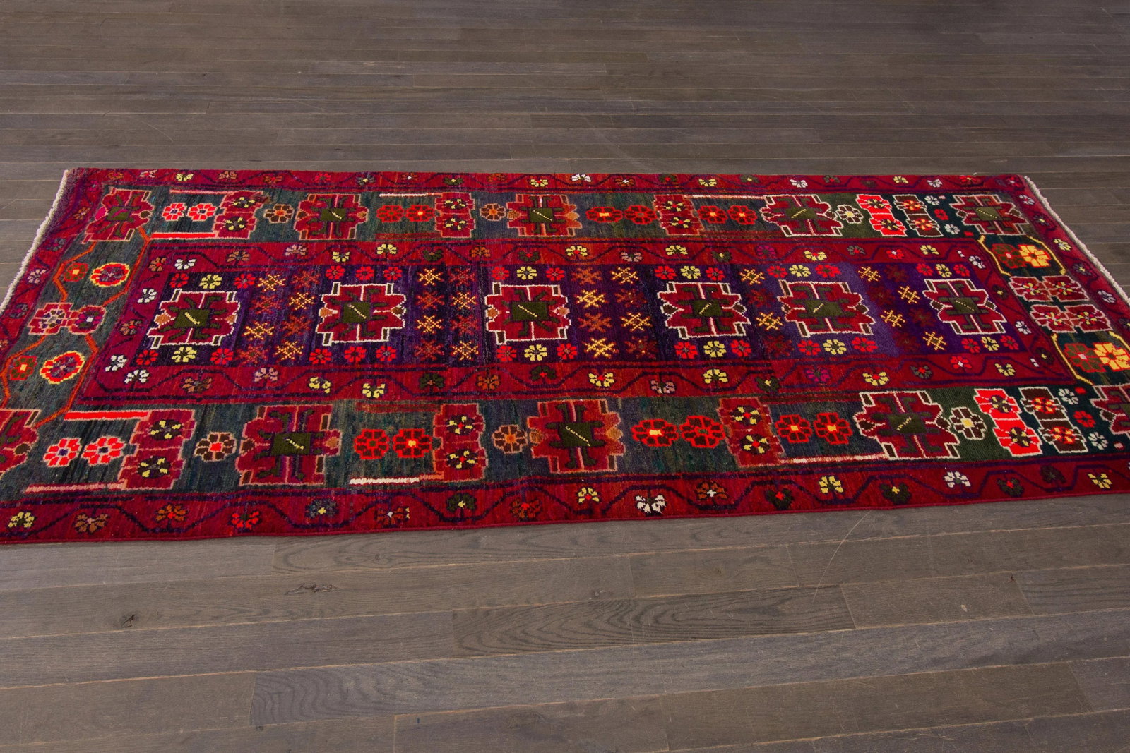 Mid-20th Century Vintage Persian Rug, 3'7" X 8' - 5