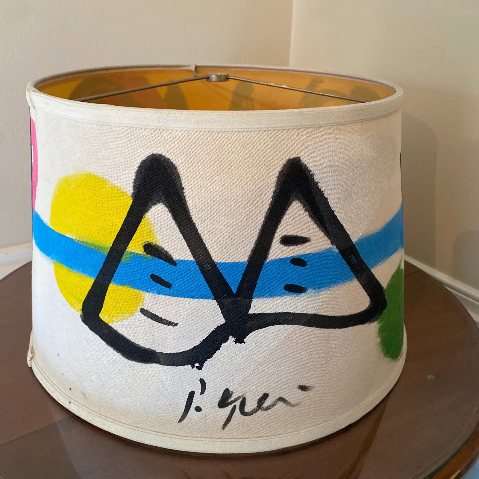 1970s Peter Keil Original Painted Lampshade Sculpture - 4