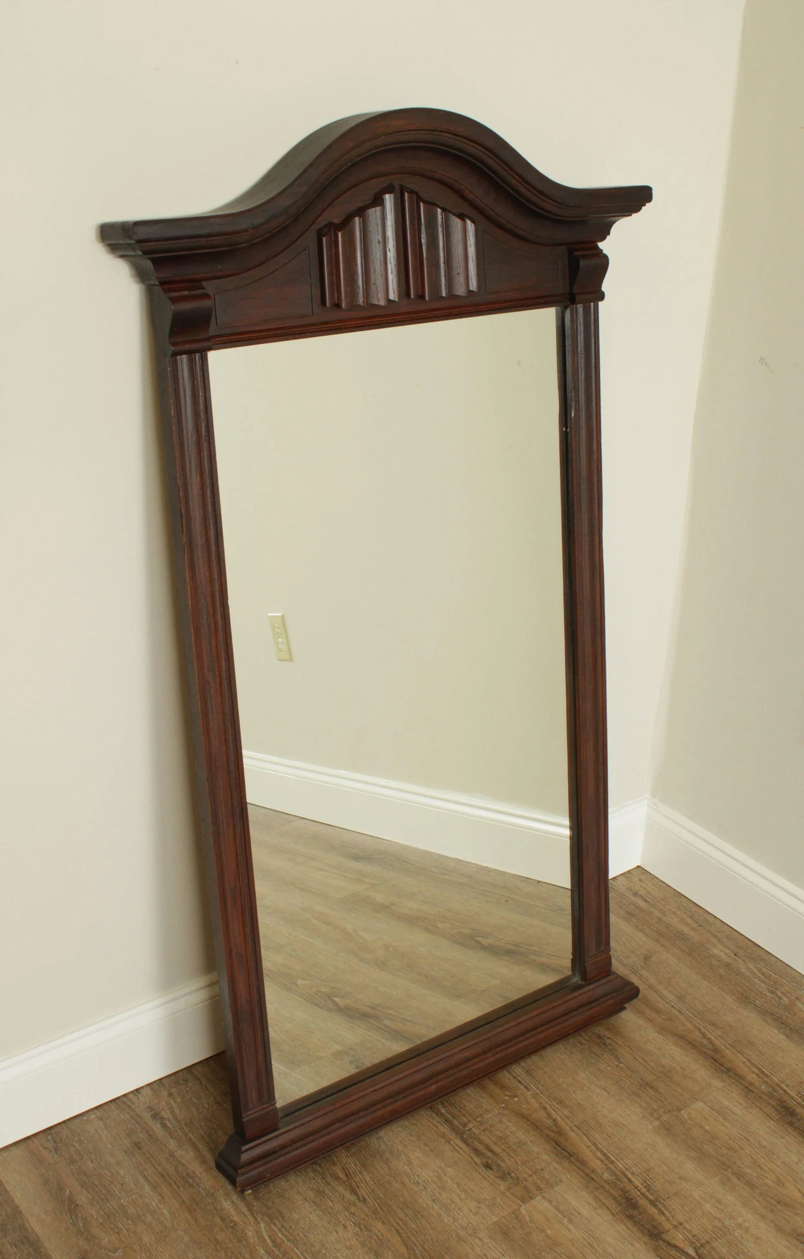 Ethan Allen Royal Charter Oak Vintage Jacobean Style Wall Mirrors - a Pair - 3