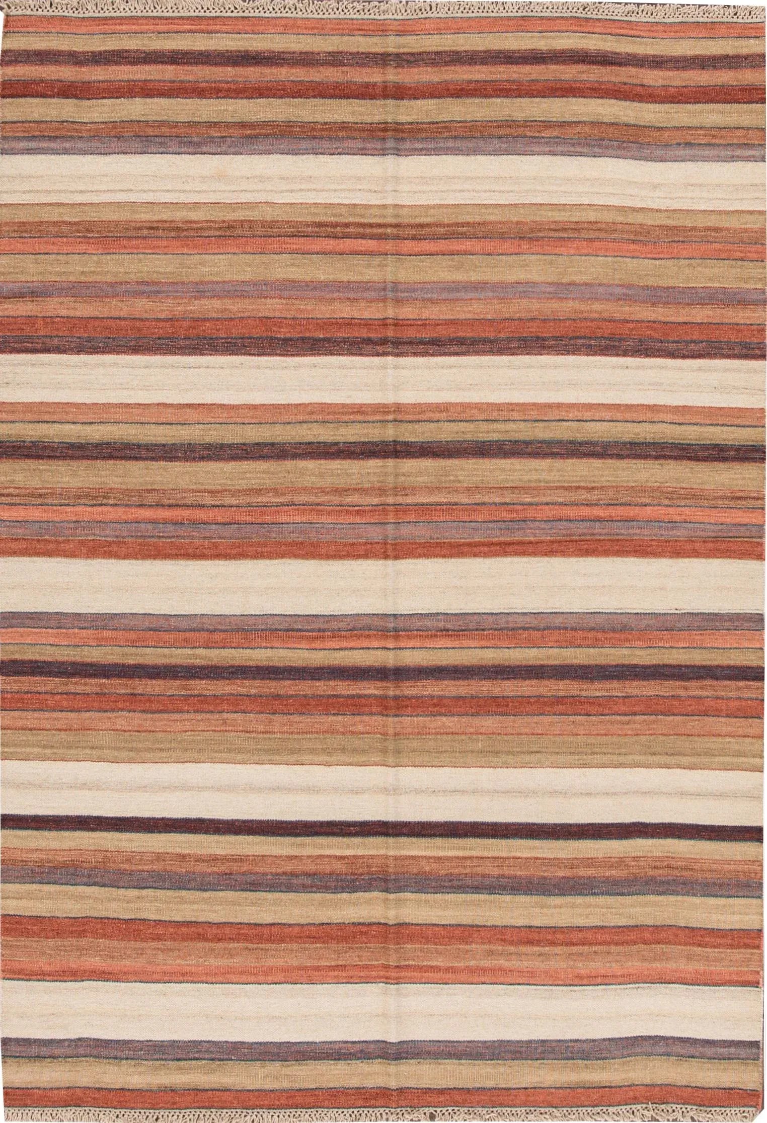 21st Century Modern Kilim Rug, 5'8" X 8'1" - 7