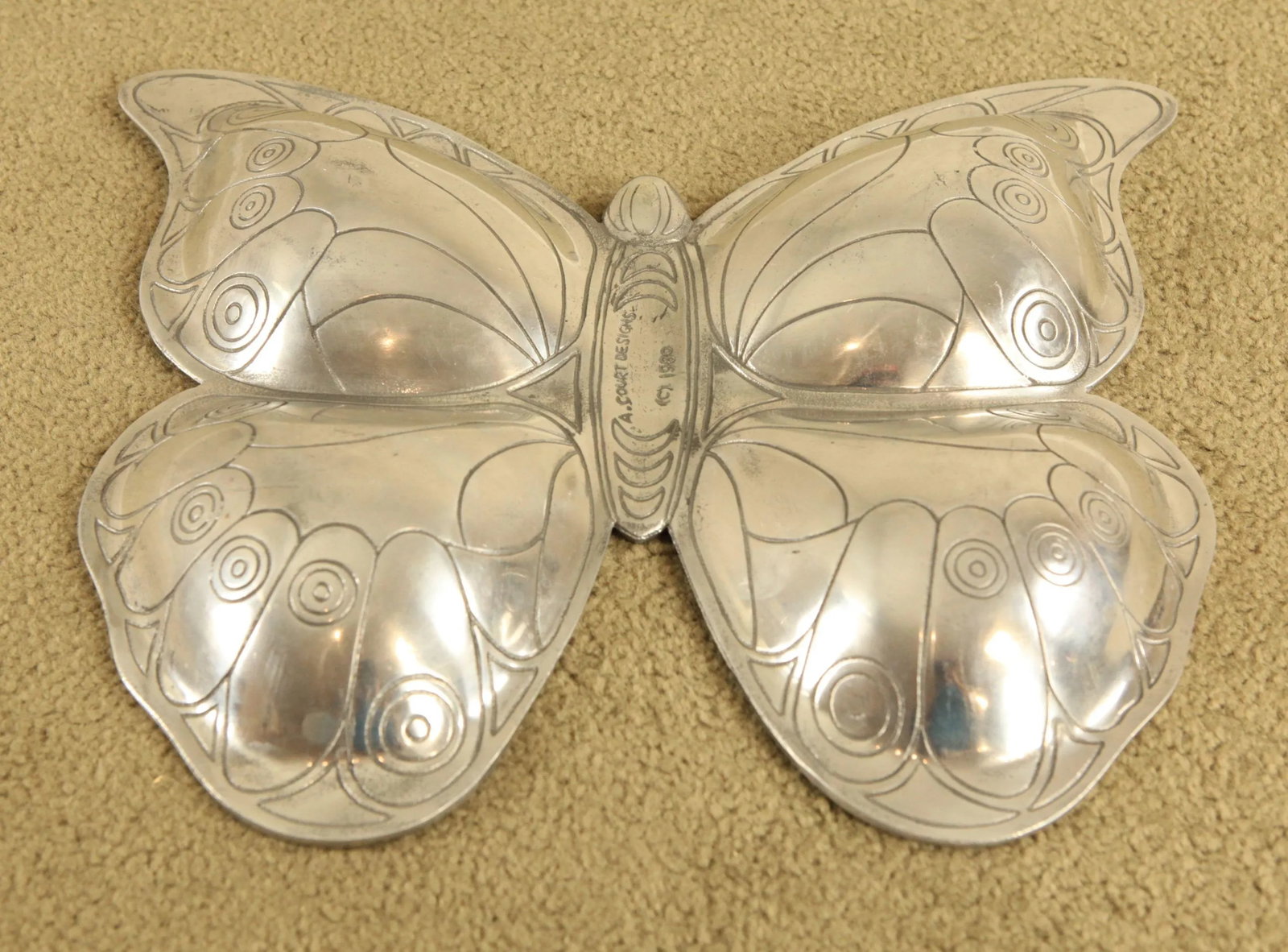 Arthur Court Vintage 1980's Aluminum Serving Tray - 6