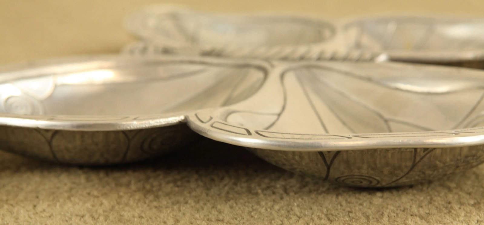 Arthur Court Vintage 1980's Aluminum Serving Tray - 8