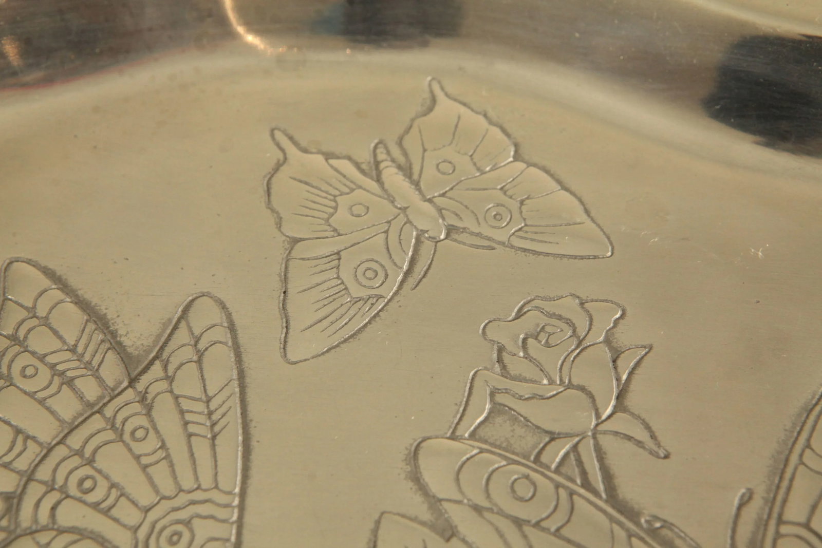 Arthur Court Aluminum Butterfly Serving Tray - 10