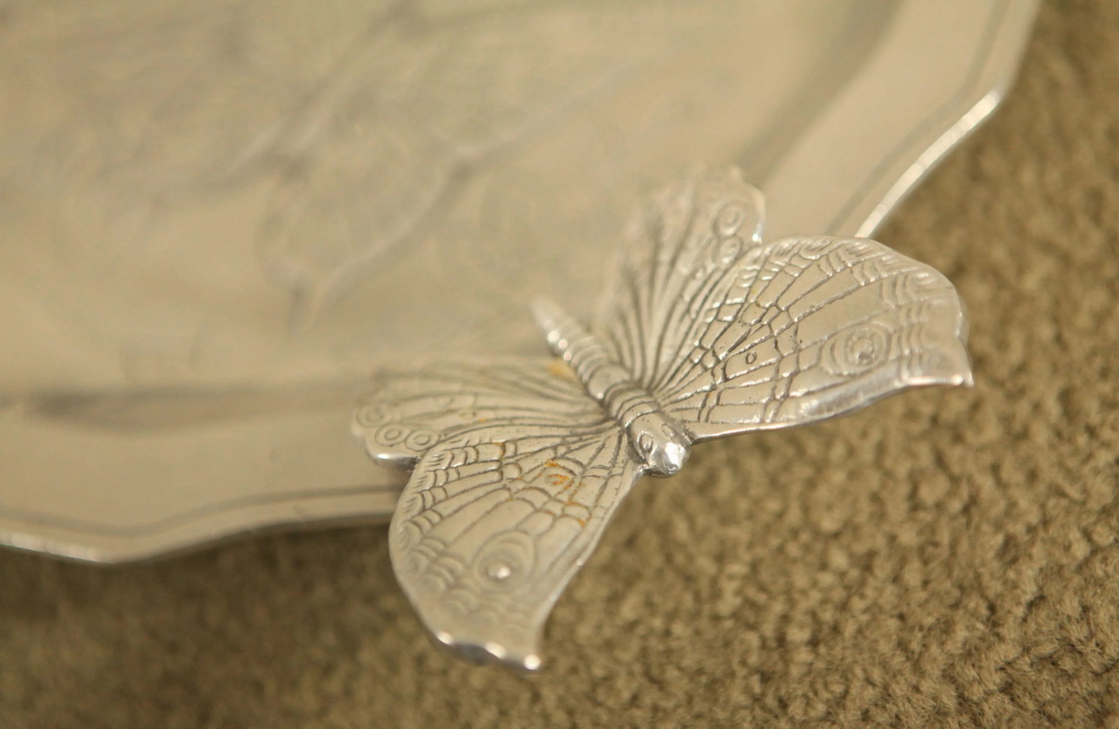 Arthur Court Aluminum Butterfly Serving Tray - 5