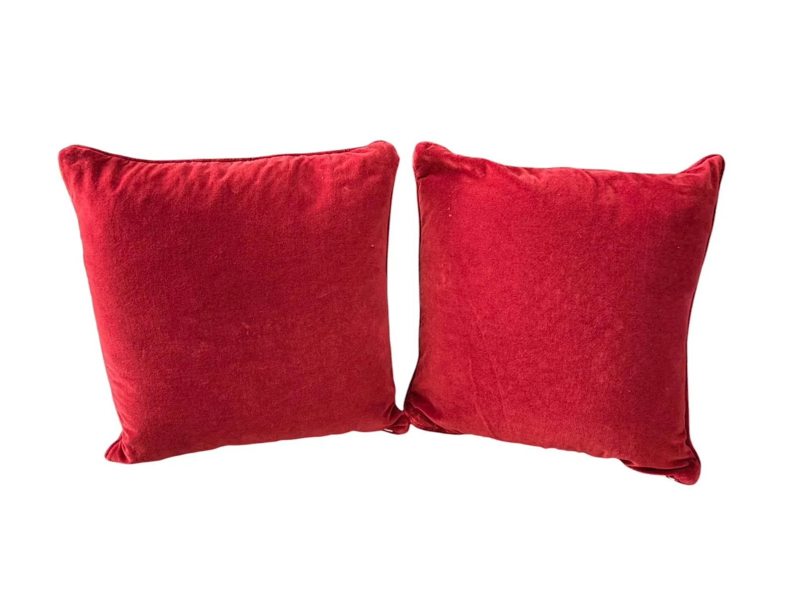 Ralph Lauren Pair of Red Throw Pillows - 7