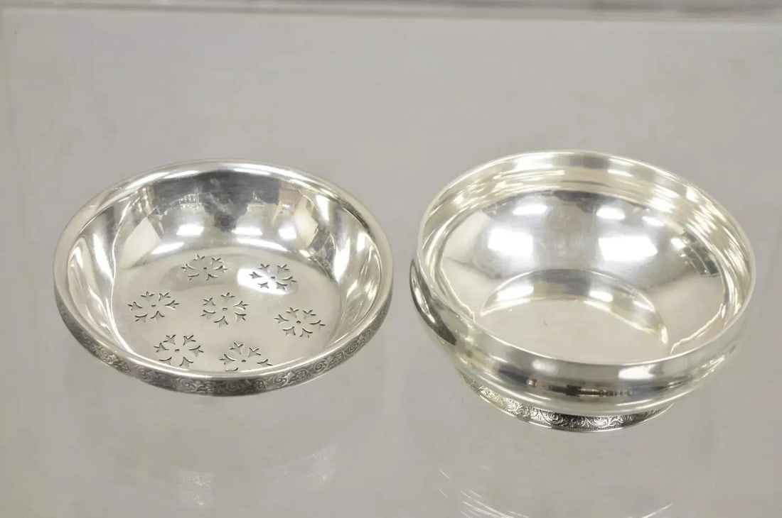 Antique Tiffany & Co Silver Soldered 90-30 Silver Plated Cheese Butter Dish - 5