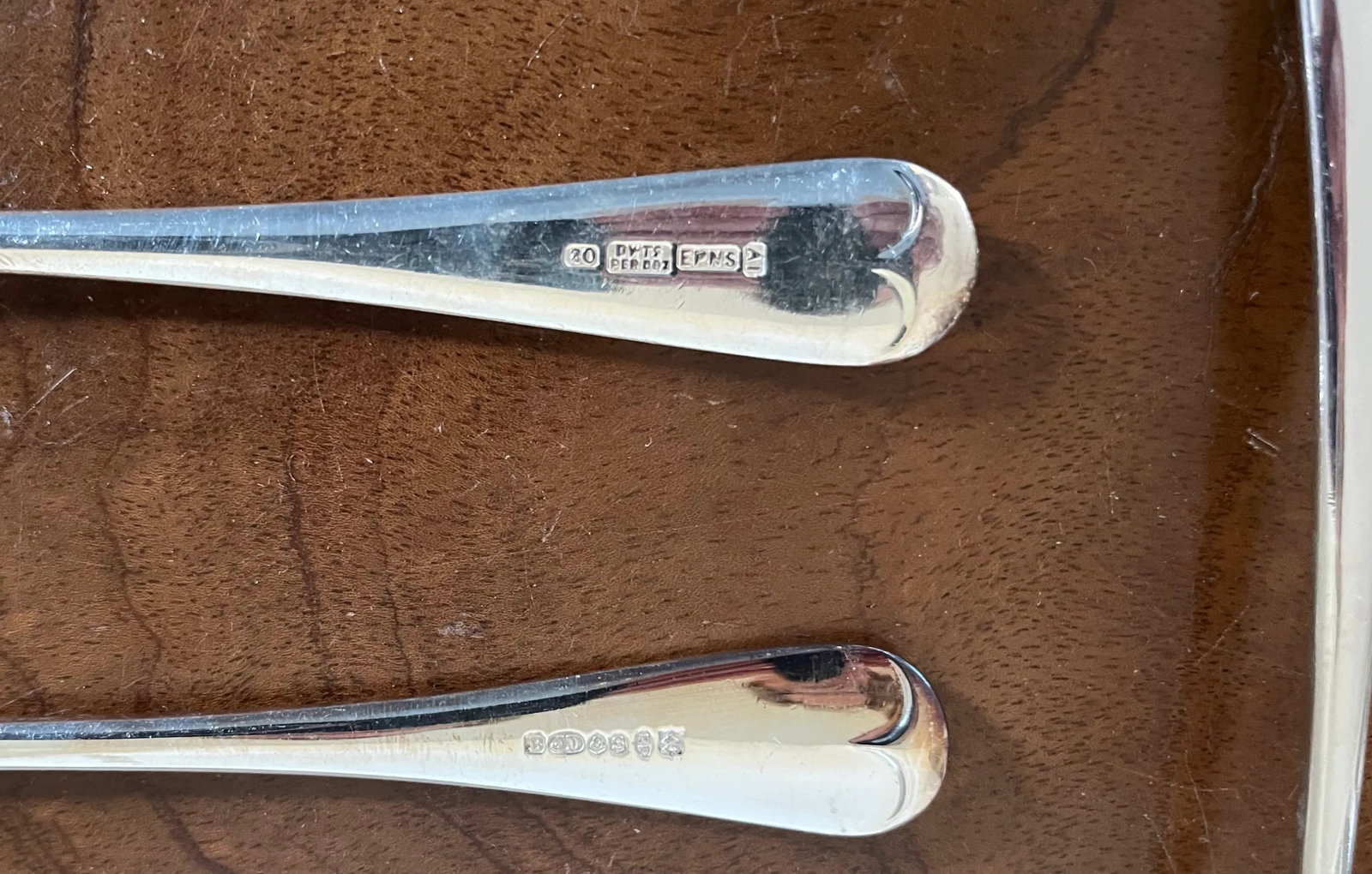 Antique English Epns Silver Plate Cream Soup or Table Spoons - a Set of 10 - 10
