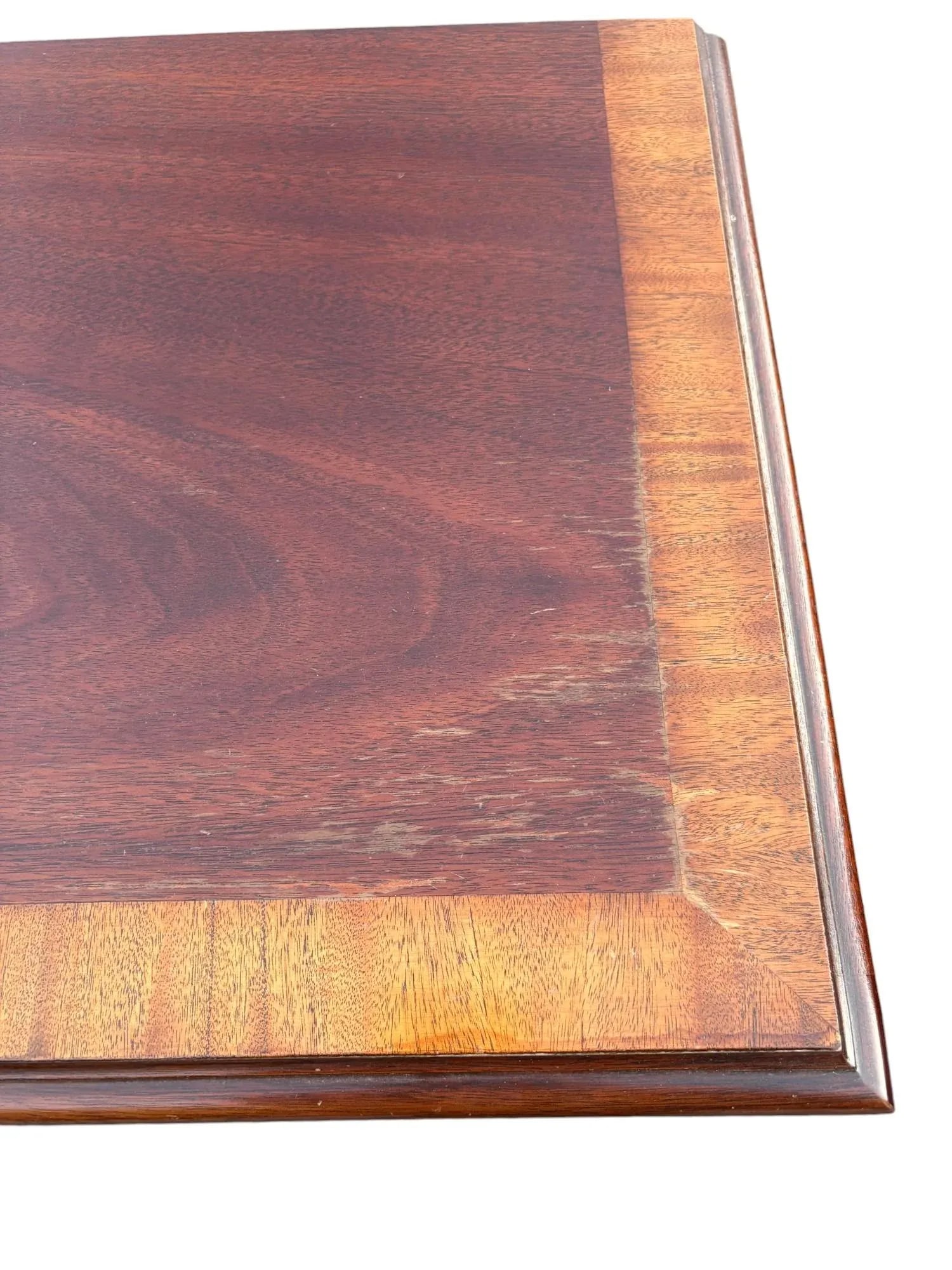Dixie Chippendale Pair of Banded Mahogany Nightstands - 8