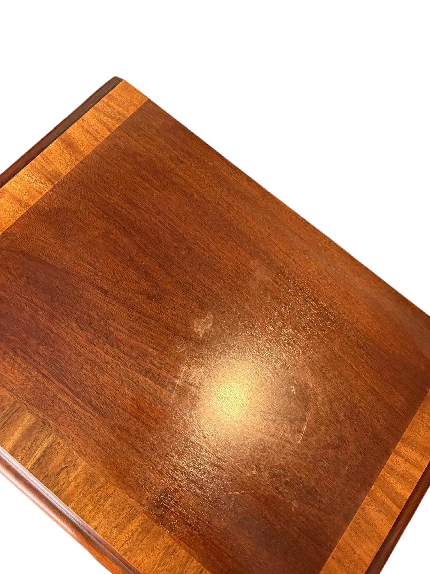 Dixie Chippendale Pair of Banded Mahogany Nightstands - 9