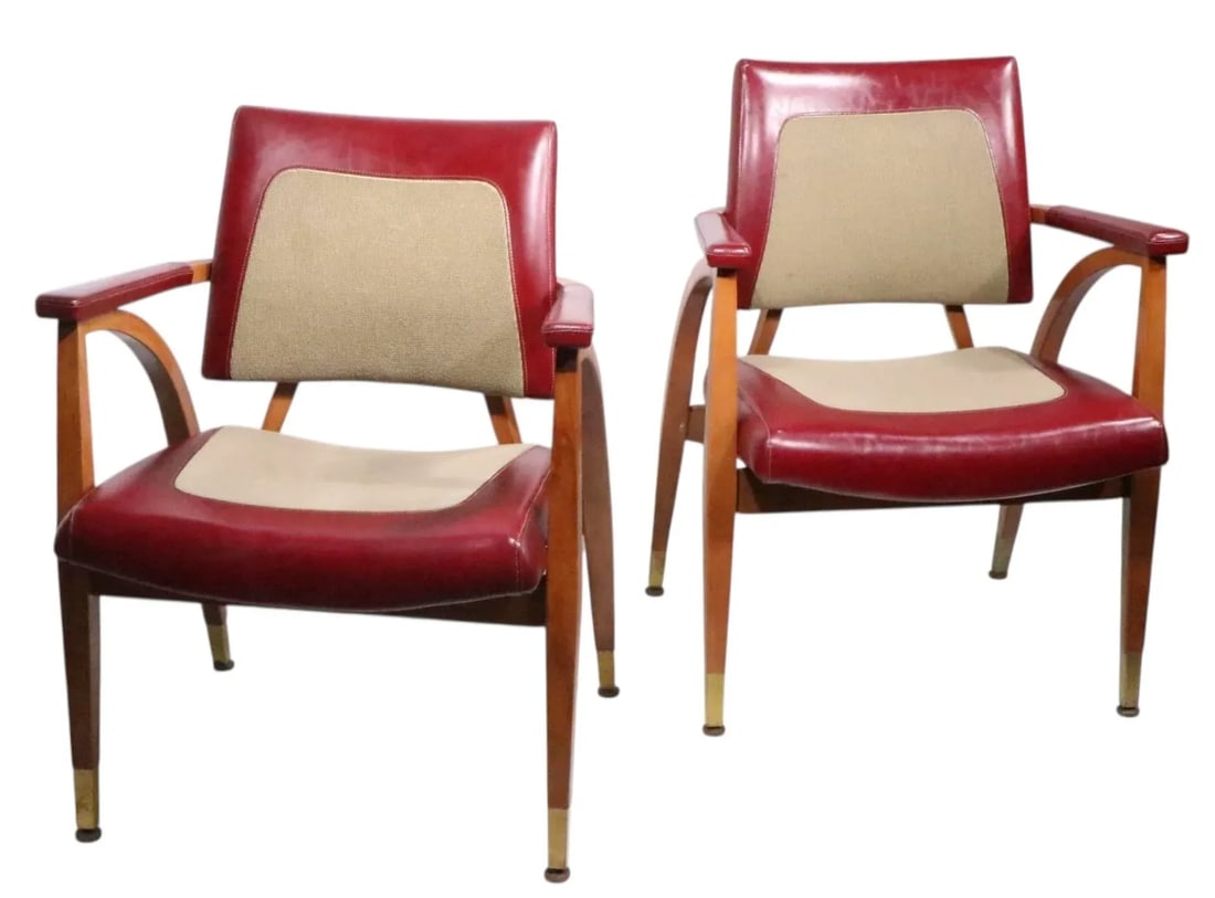 Mid Century Lounge Chairs by the Boling Chair Co. Circa 1964 - Set of 2 - 8