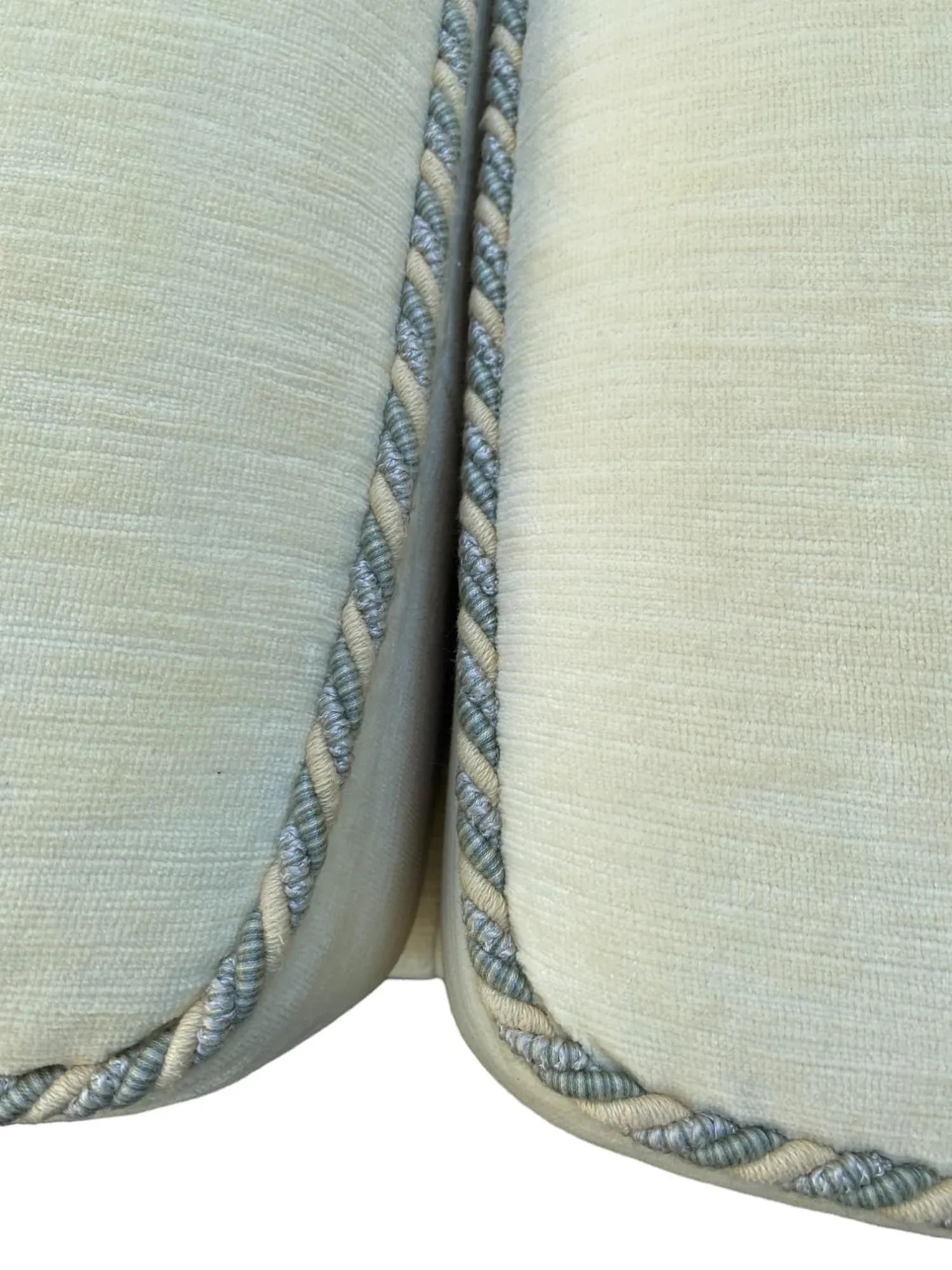 Century Furniture White Sofa With Piping - 11