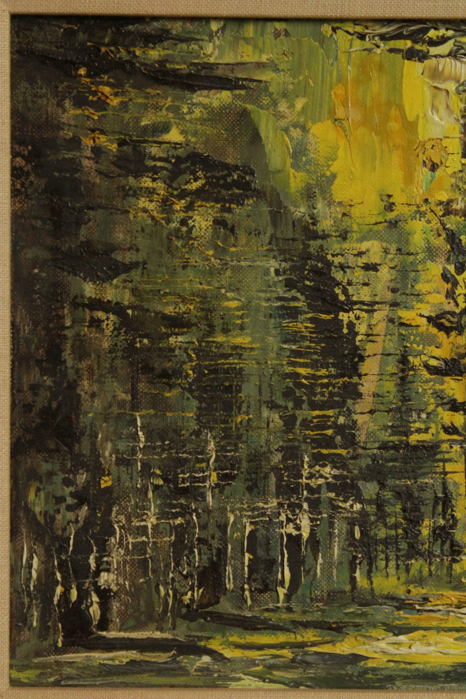 D. Seaver Framed Mid Century Modern Oil Painting"Yosemite" - 10
