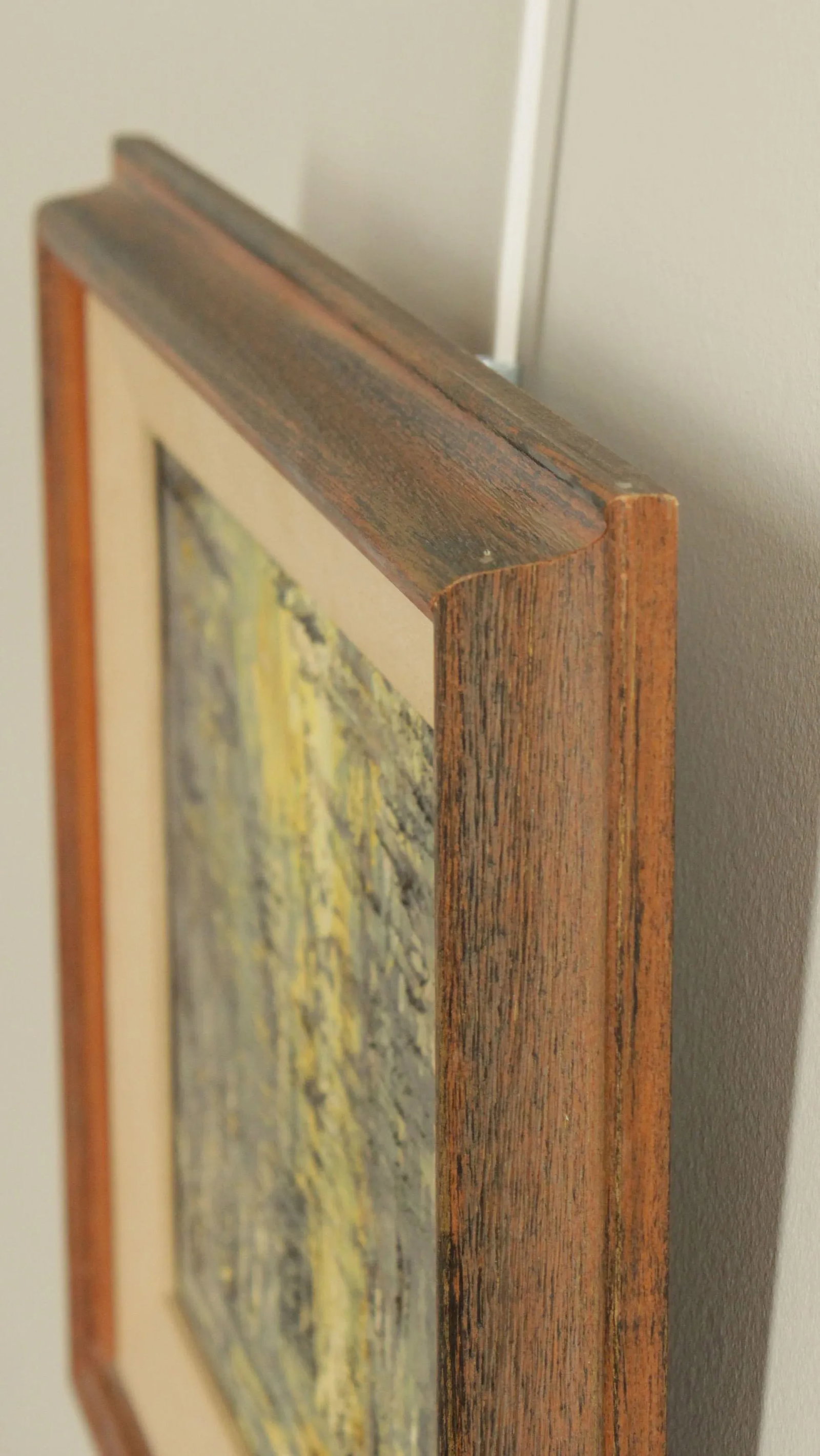D. Seaver Framed Mid Century Modern Oil Painting"Yosemite" - 4