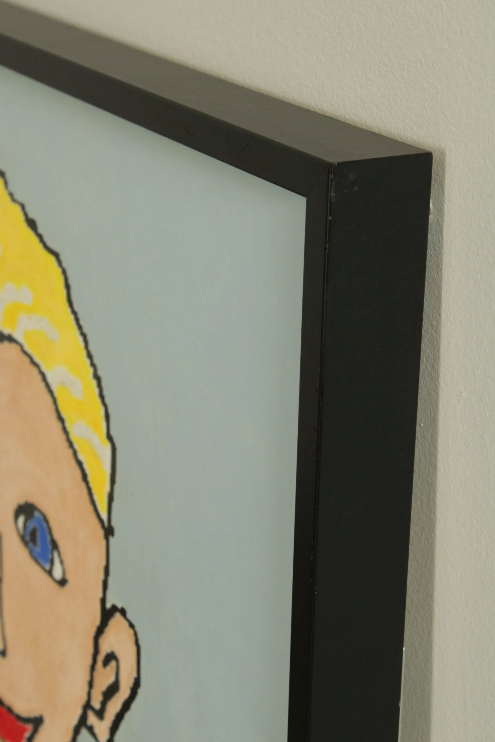 Anne E. BourassaAnne E. Bourassa Original Oil Painting on Canvas Portrait Blonde Man, Christmas Swea - 4