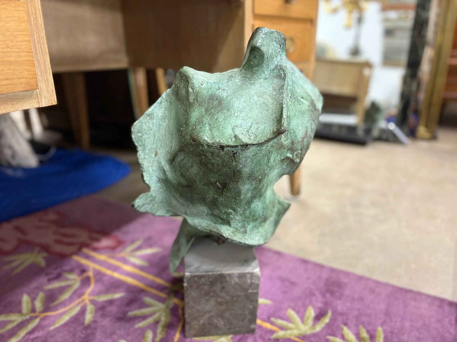 Italian Modern Bronze Bust - 8