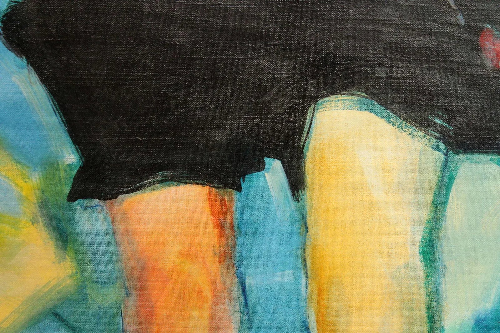Malcolm Bray Contemporary Oil Painting, 'Boy Floating' - 7