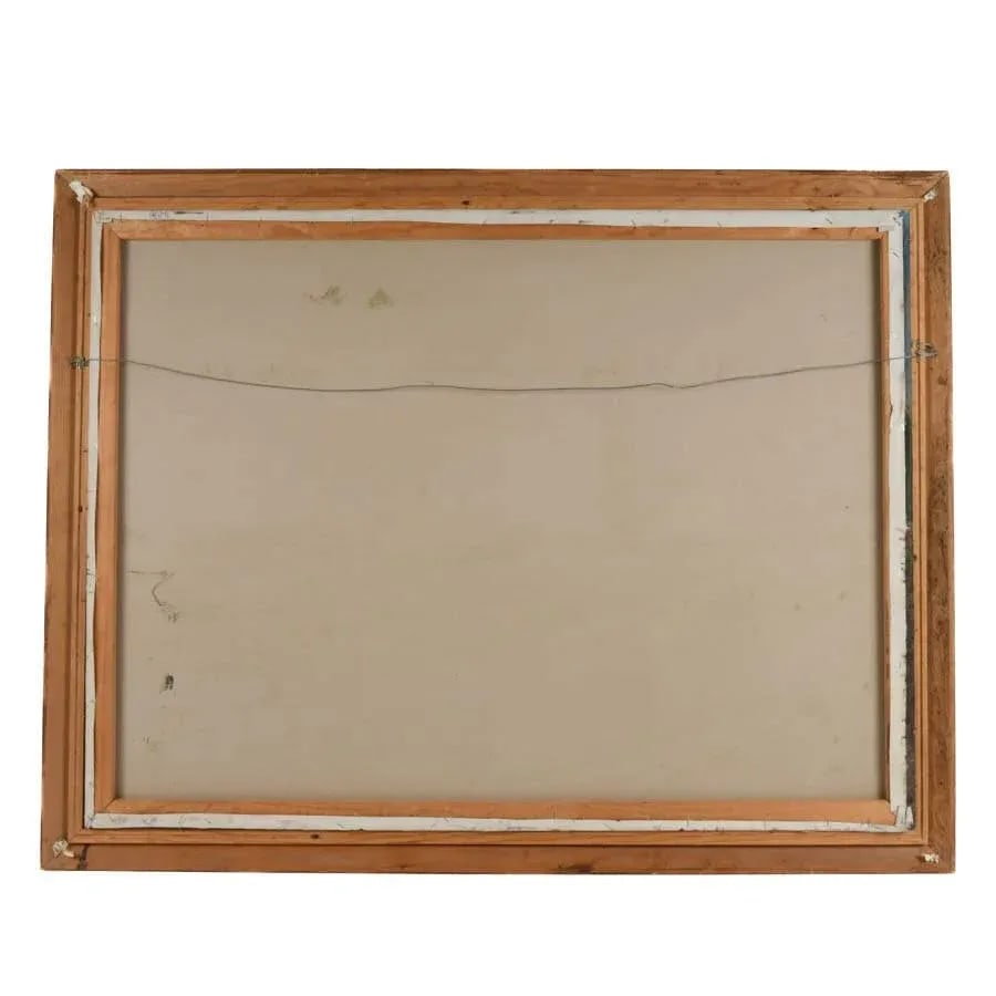 Mid 20th Century Framed Signed Shoreline Symphony Oil on Canvas - 6