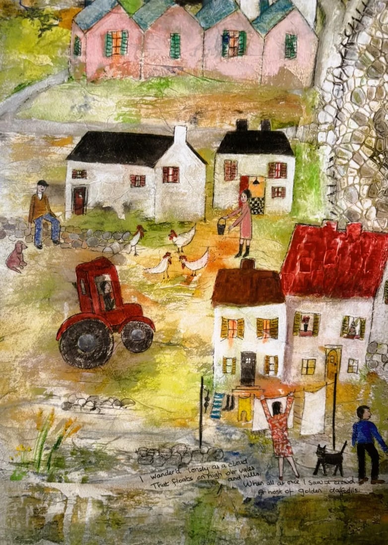 Rosa Sepple "The Cove" Signed Limited Edition Coastal Village Print - 5