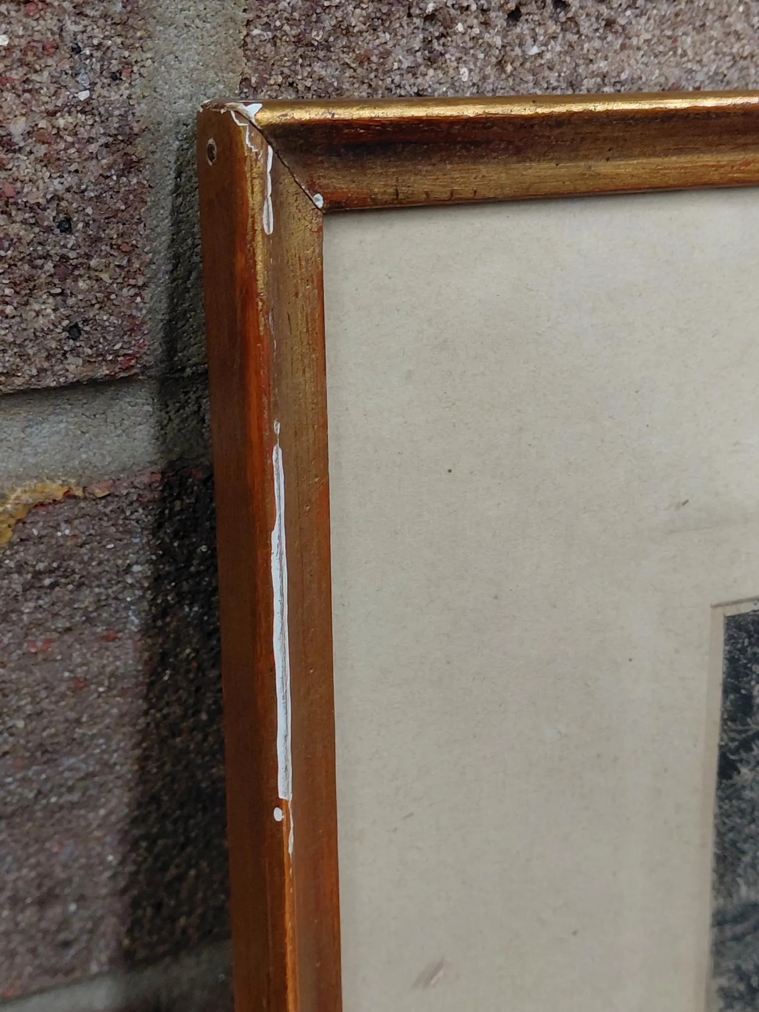 Antique Framed Drypoint Etching Landscape - 9