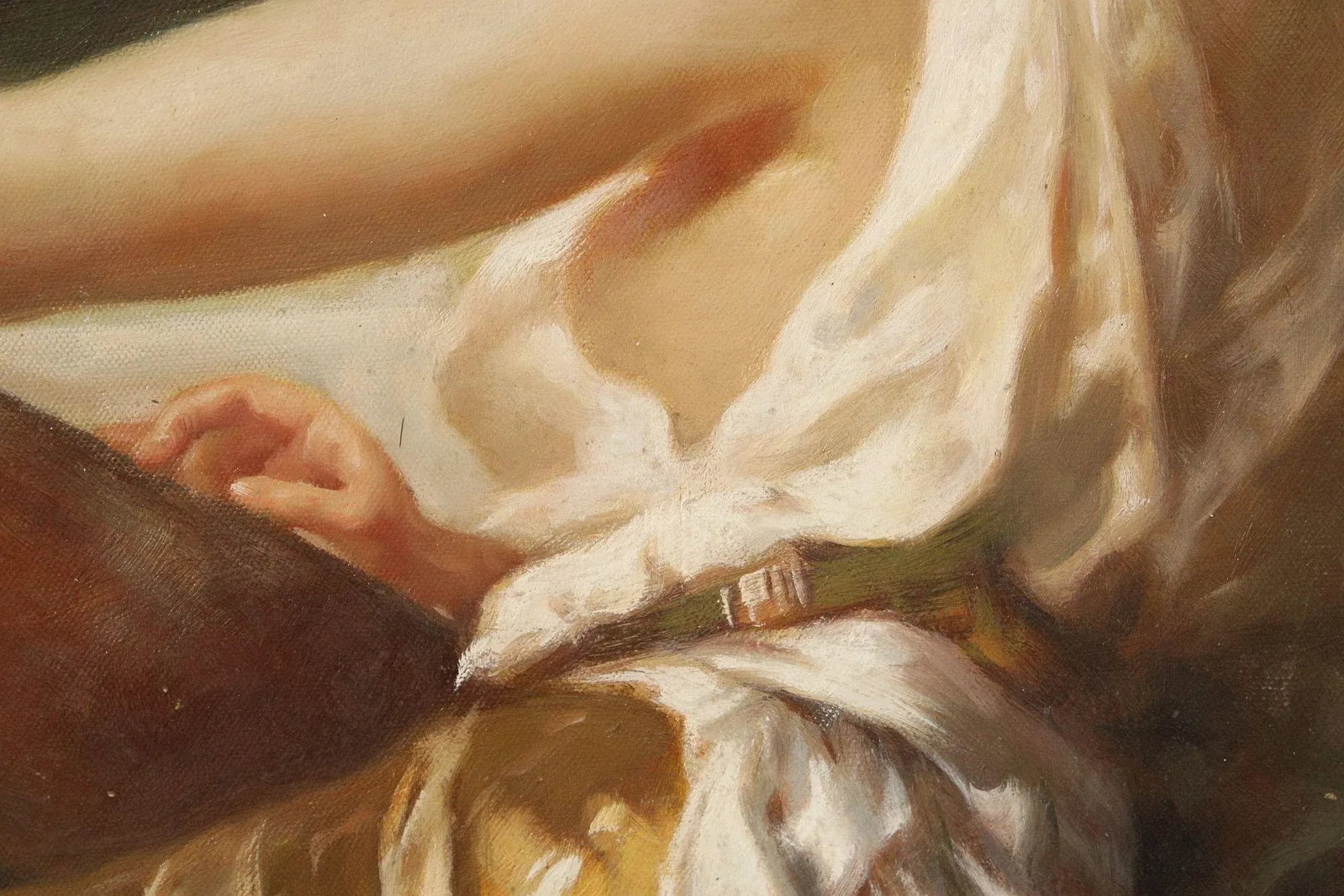 After Conrad Kiesel Salon Painting, 'The Mandolin Player' - 10