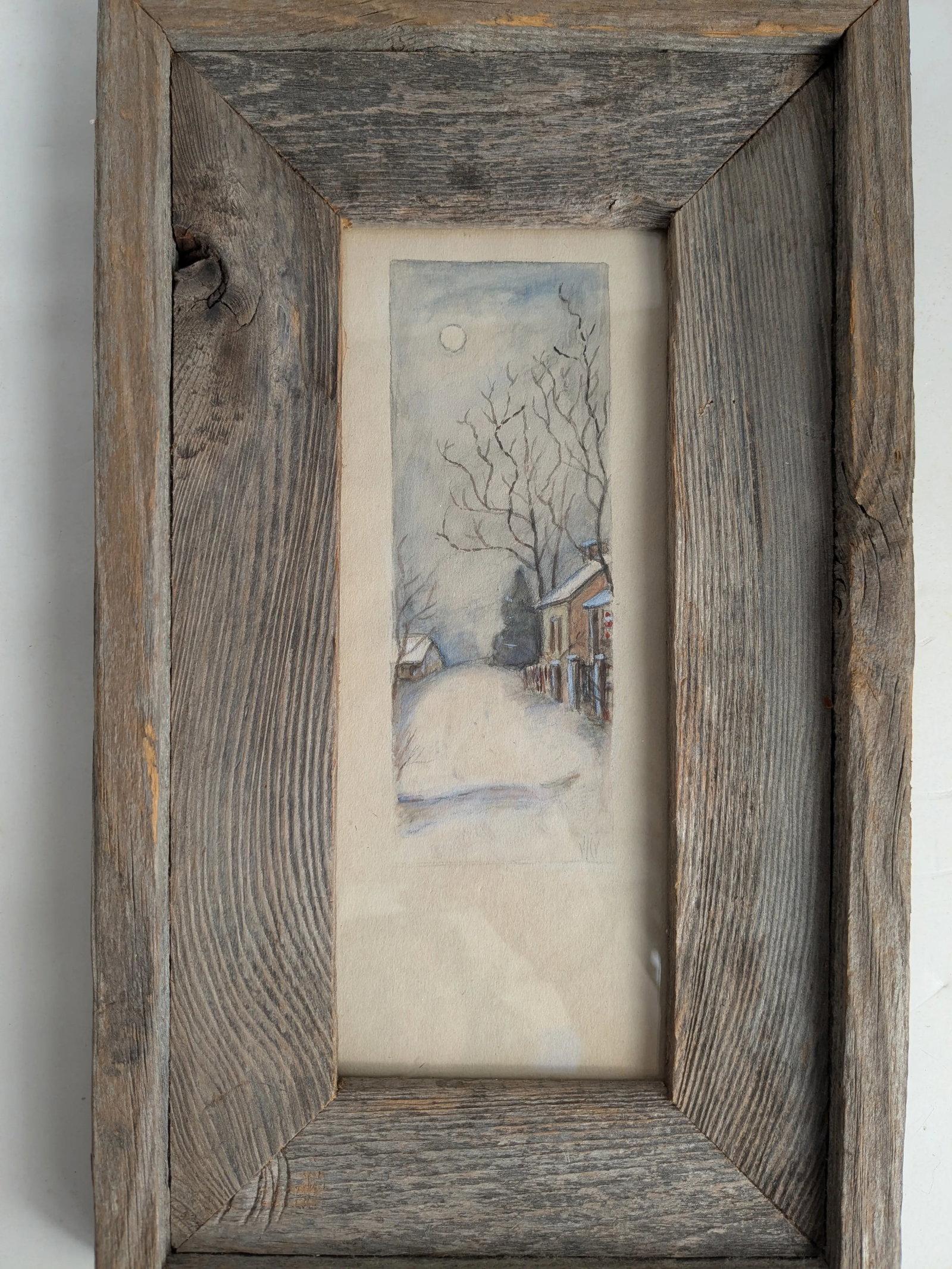 w.c. Vincent Framed House Scene Framed Pencil Drawing - 5