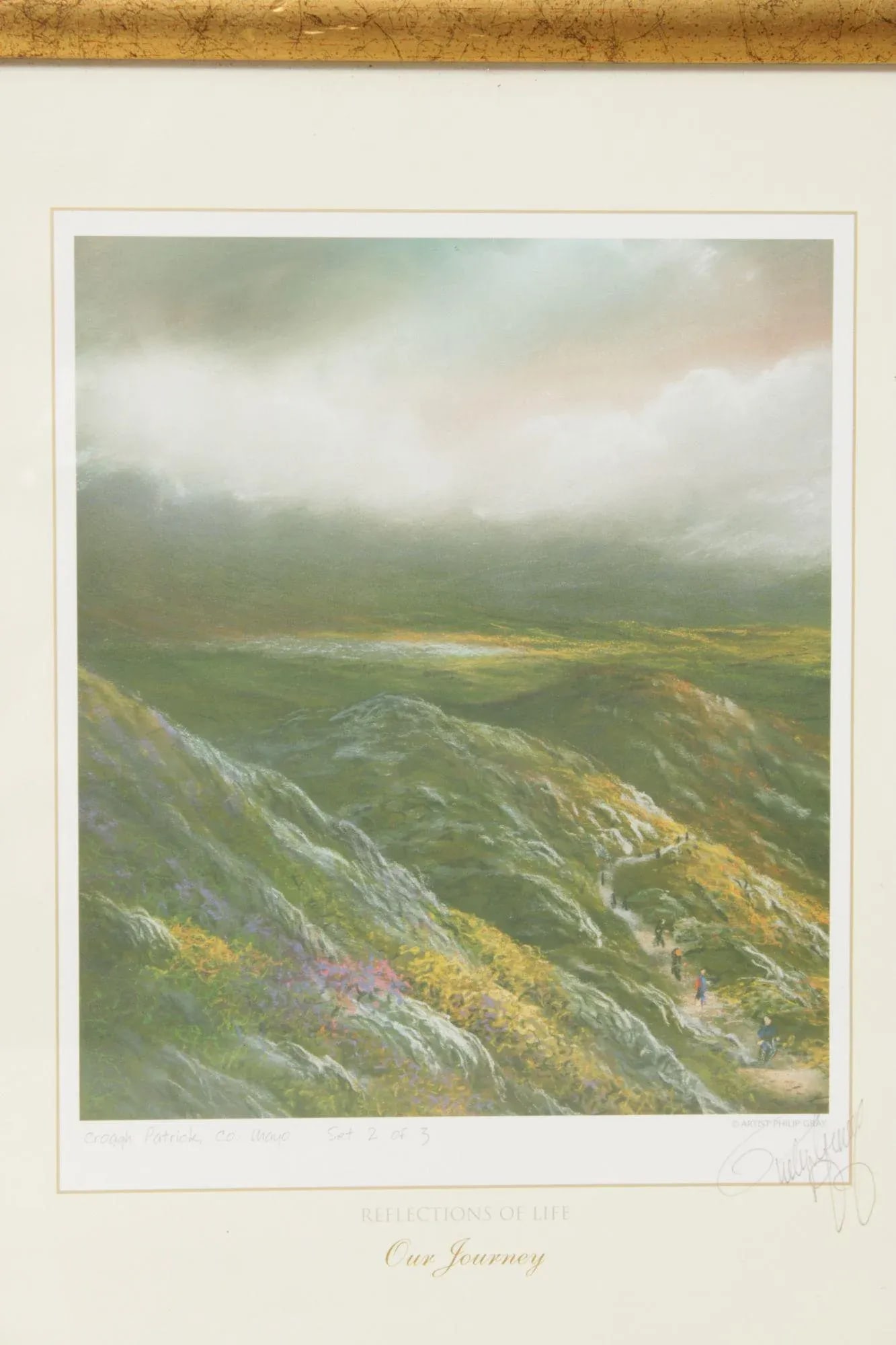 Philip Gray Impressionist Style LandHand Signed Print, 'Croagh Patrick, Co. Mayo' - 9
