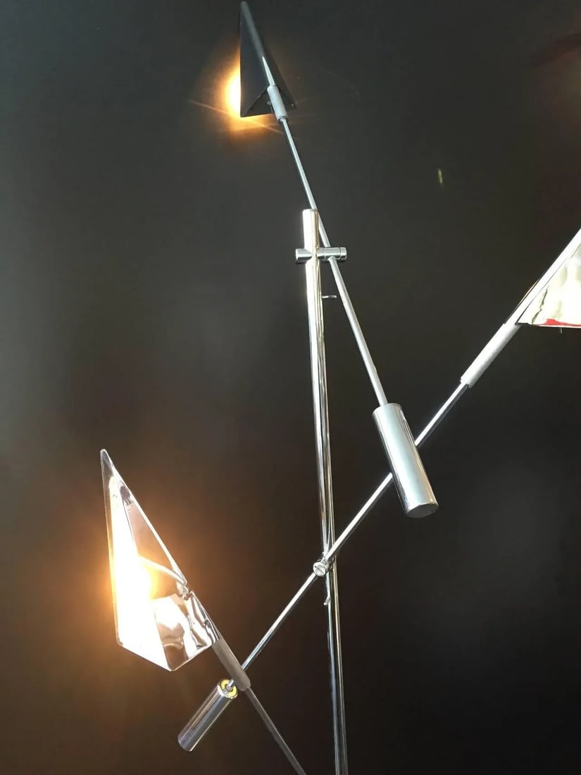Chrome Floor Lamp by Harry Allen for Kovacs Lighting - 3