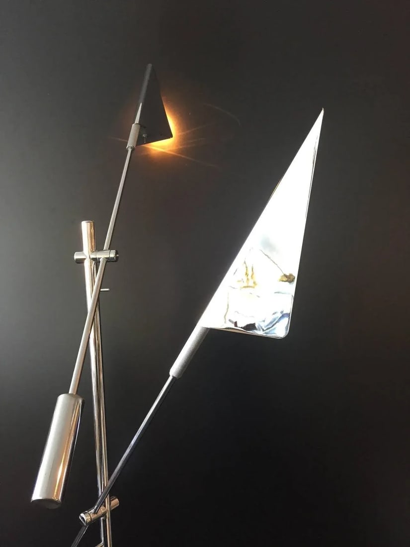 Chrome Floor Lamp by Harry Allen for Kovacs Lighting - 4