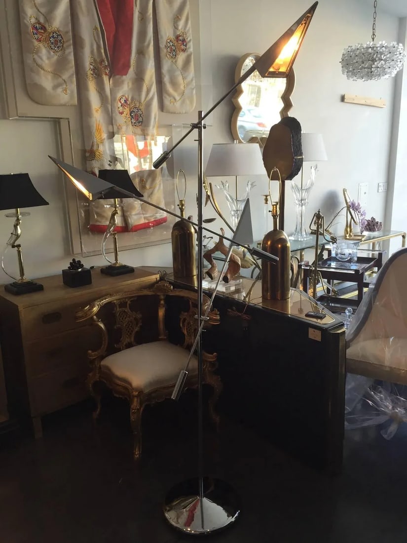 Chrome Floor Lamp by Harry Allen for Kovacs Lighting - 7