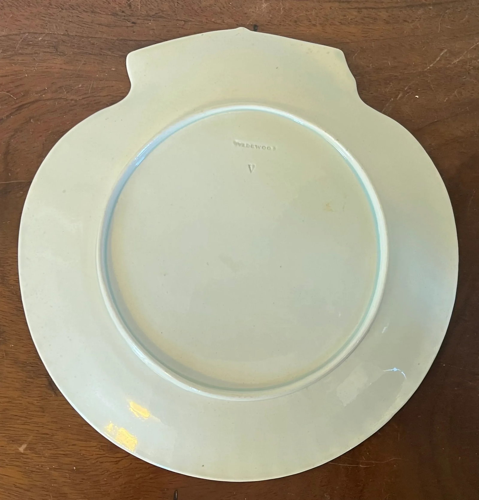 Antique 19th Century Wedgwood Pink Nautilus Pearlware Scallop Sea Shell Dessert Dish or Plate - 6