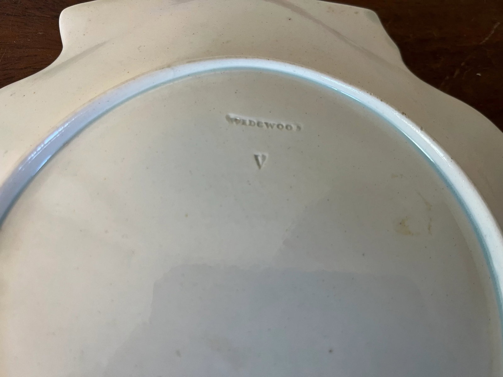 Antique 19th Century Wedgwood Pink Nautilus Pearlware Scallop Sea Shell Dessert Dish or Plate - 7