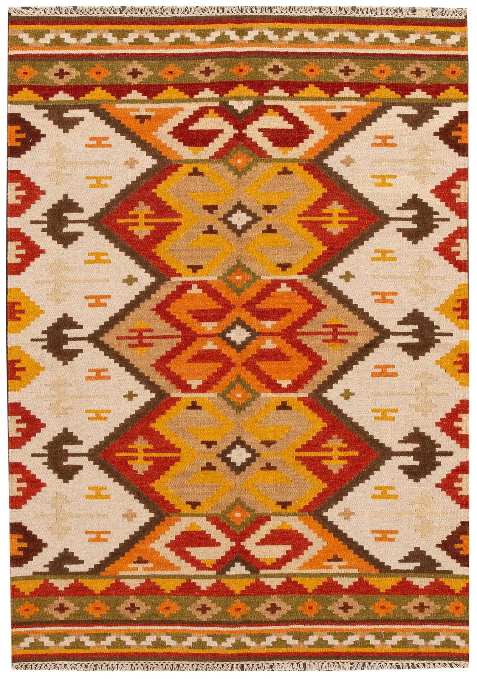 21st Century Modern Kilim Rug 4 '9'' X 6' 7''. - 12