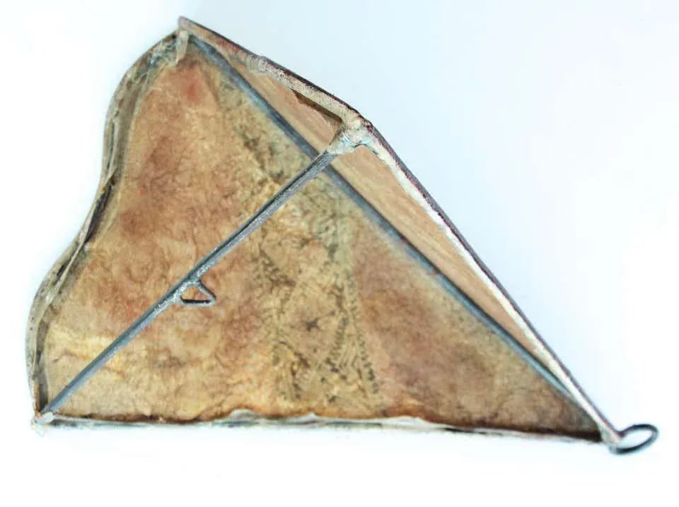 1980s Parchment North African Tribal Art Wall Sconce Attributed to Berber Tribes of Morocco - 10