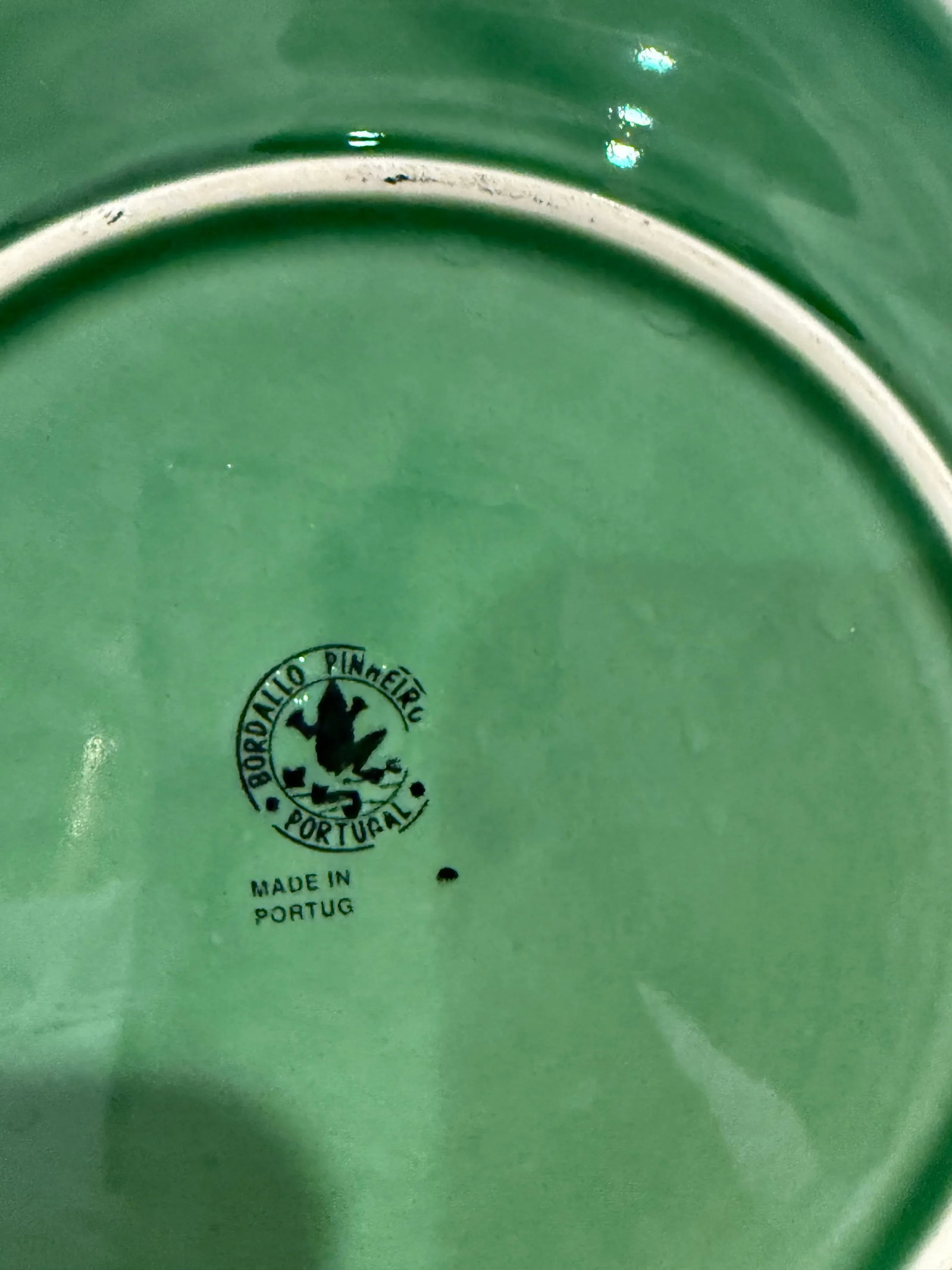 Collection of Five Plates Including Bordallo Pinheiro Cabbage Ware - 8