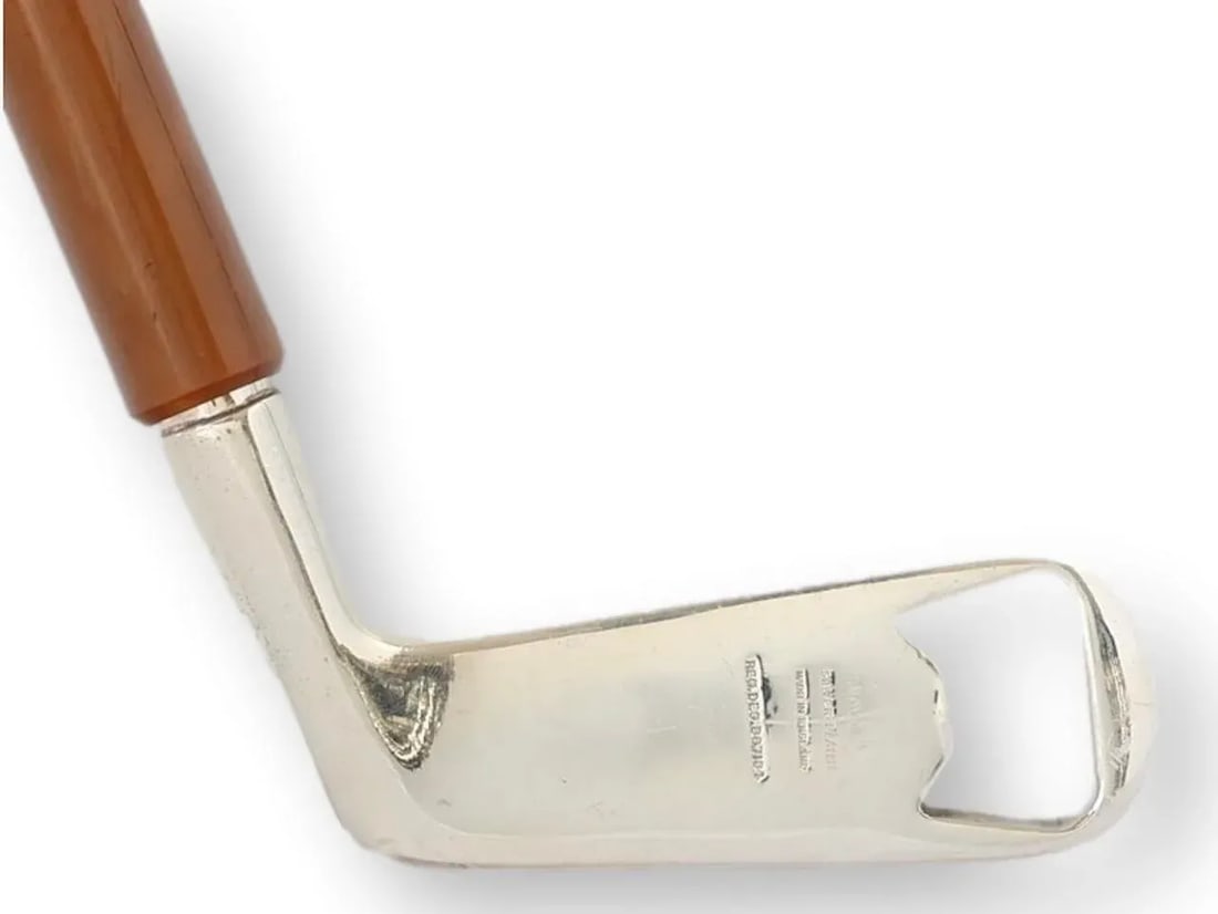 English Golf Club Bottle Opener W/Bakelite Handle - 2