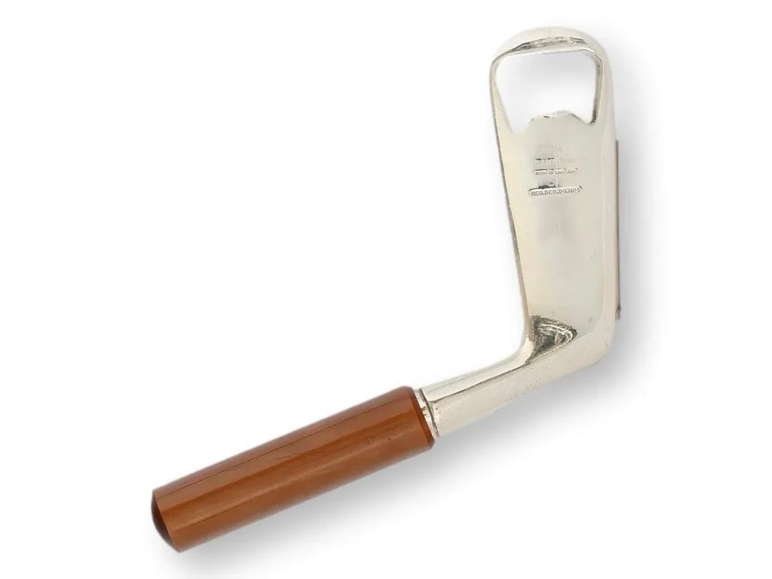 English Golf Club Bottle Opener W/Bakelite Handle - 4
