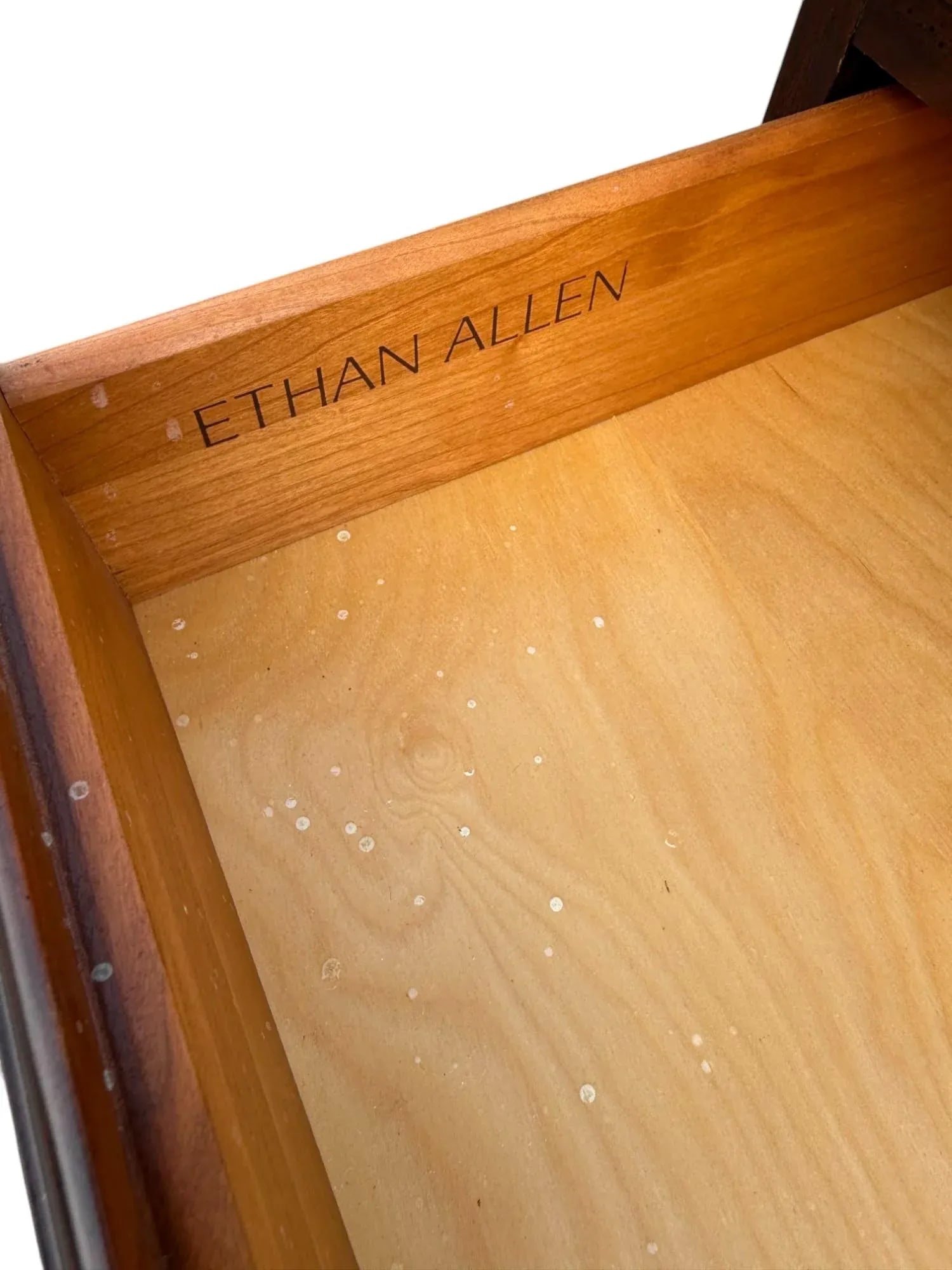 Ethan Allen Georgian Court Cherry Flip Top Rolling Buffet Server - 11