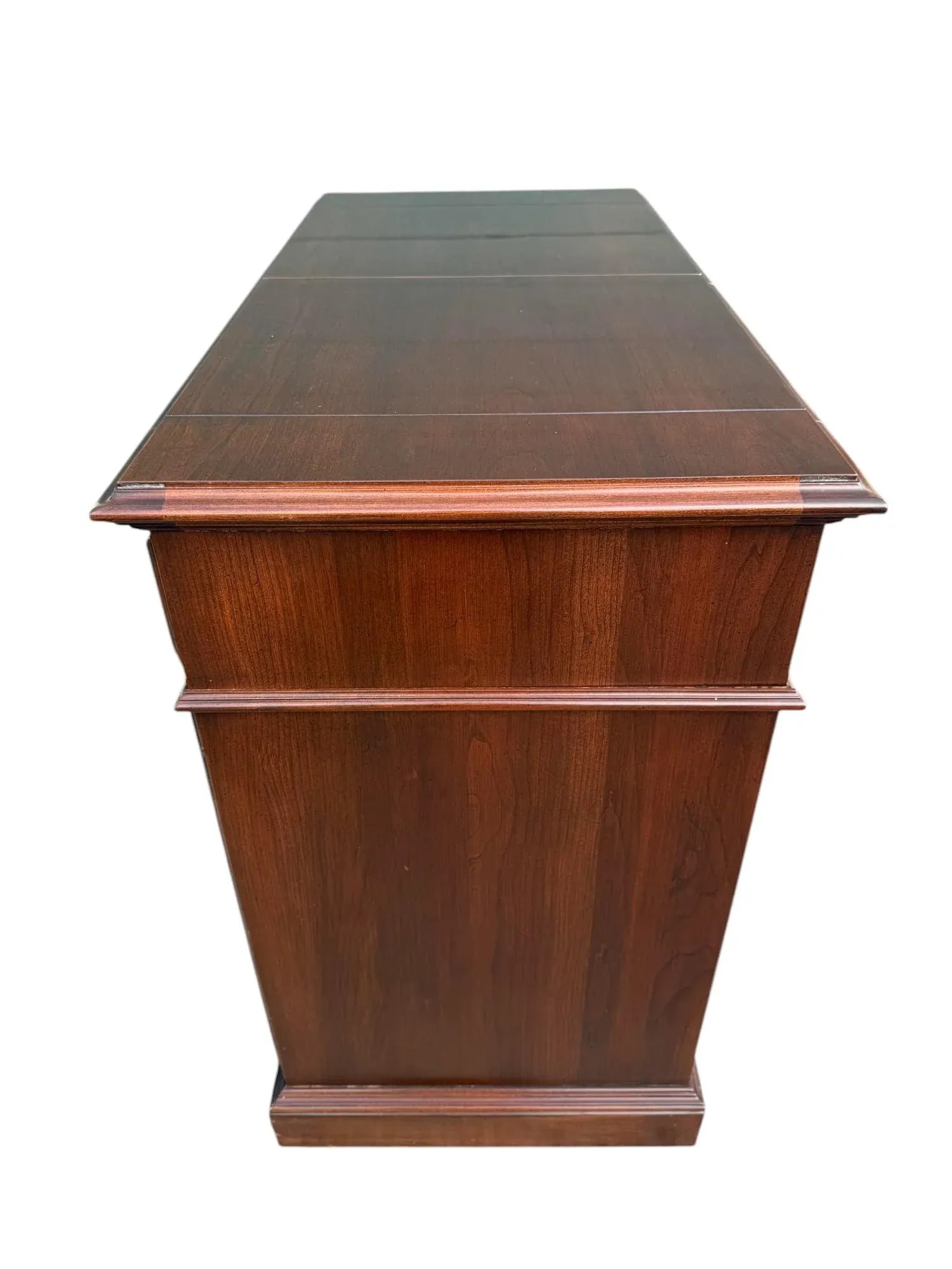Ethan Allen Georgian Court Cherry Flip Top Rolling Buffet Server - 3