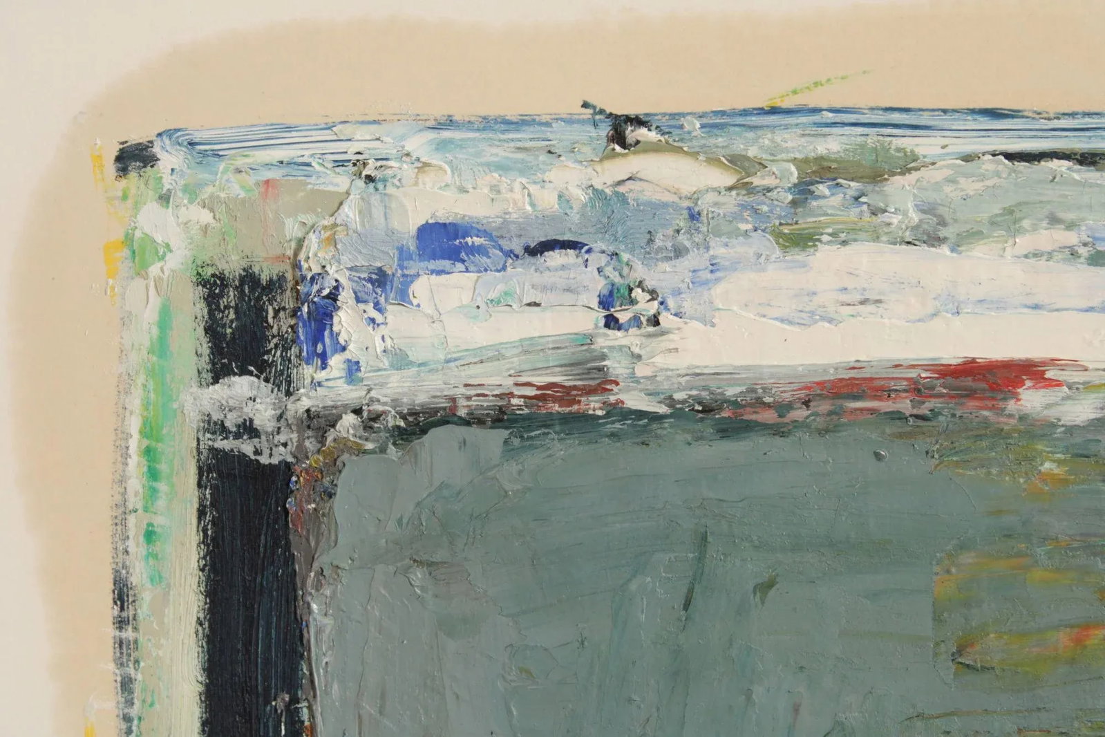 Dee Jenkins Abstract Oil Painting, 'Man on Train' - 9