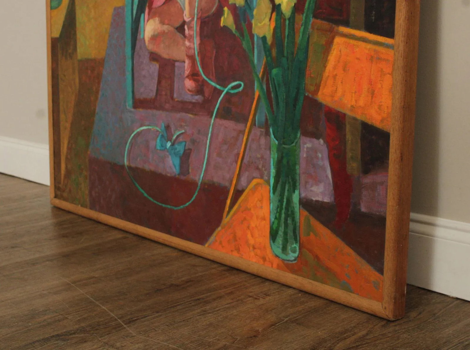 Robert Finch Oil Painting, Girl Under Fern - 5