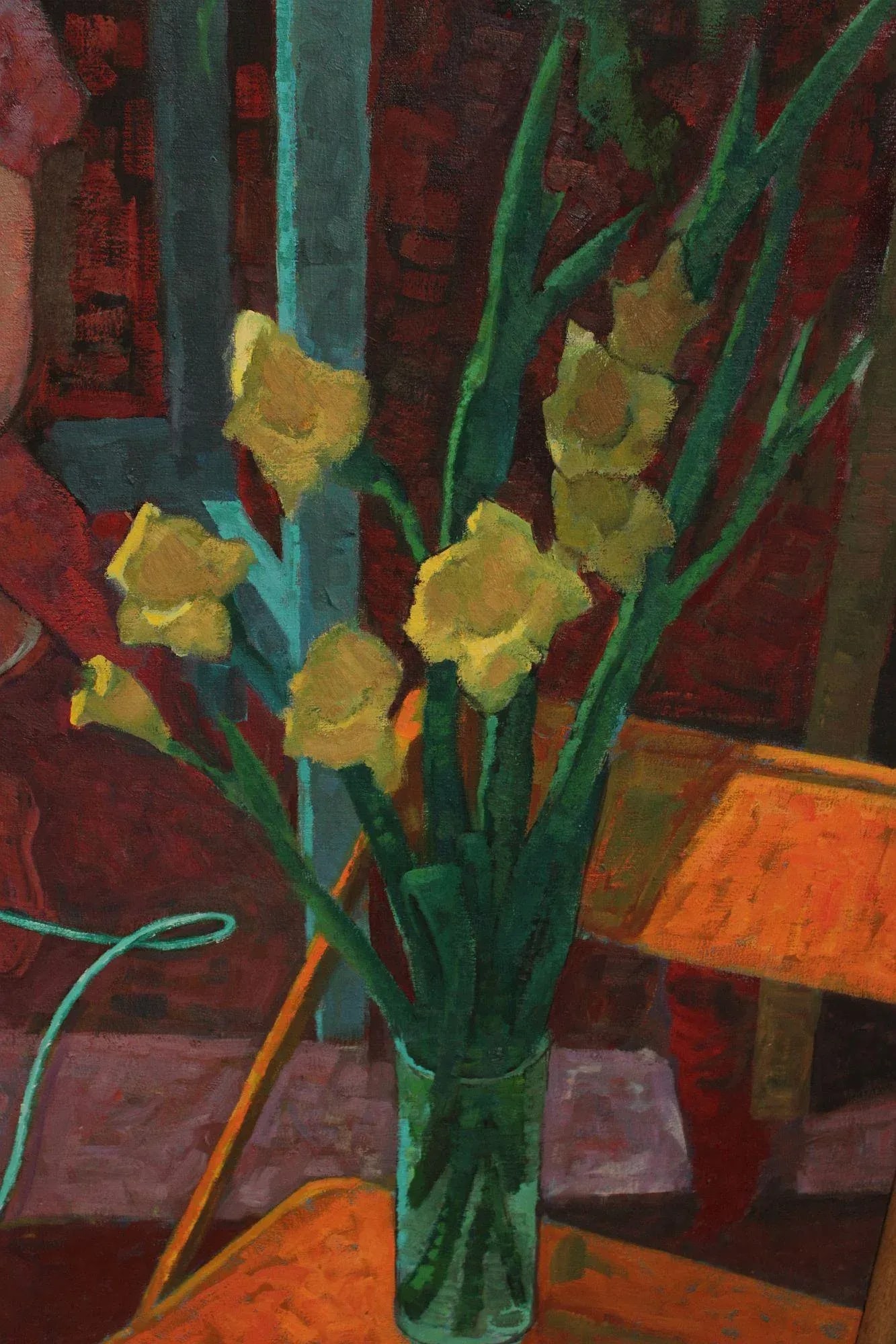 Robert Finch Oil Painting, Girl Under Fern - 9