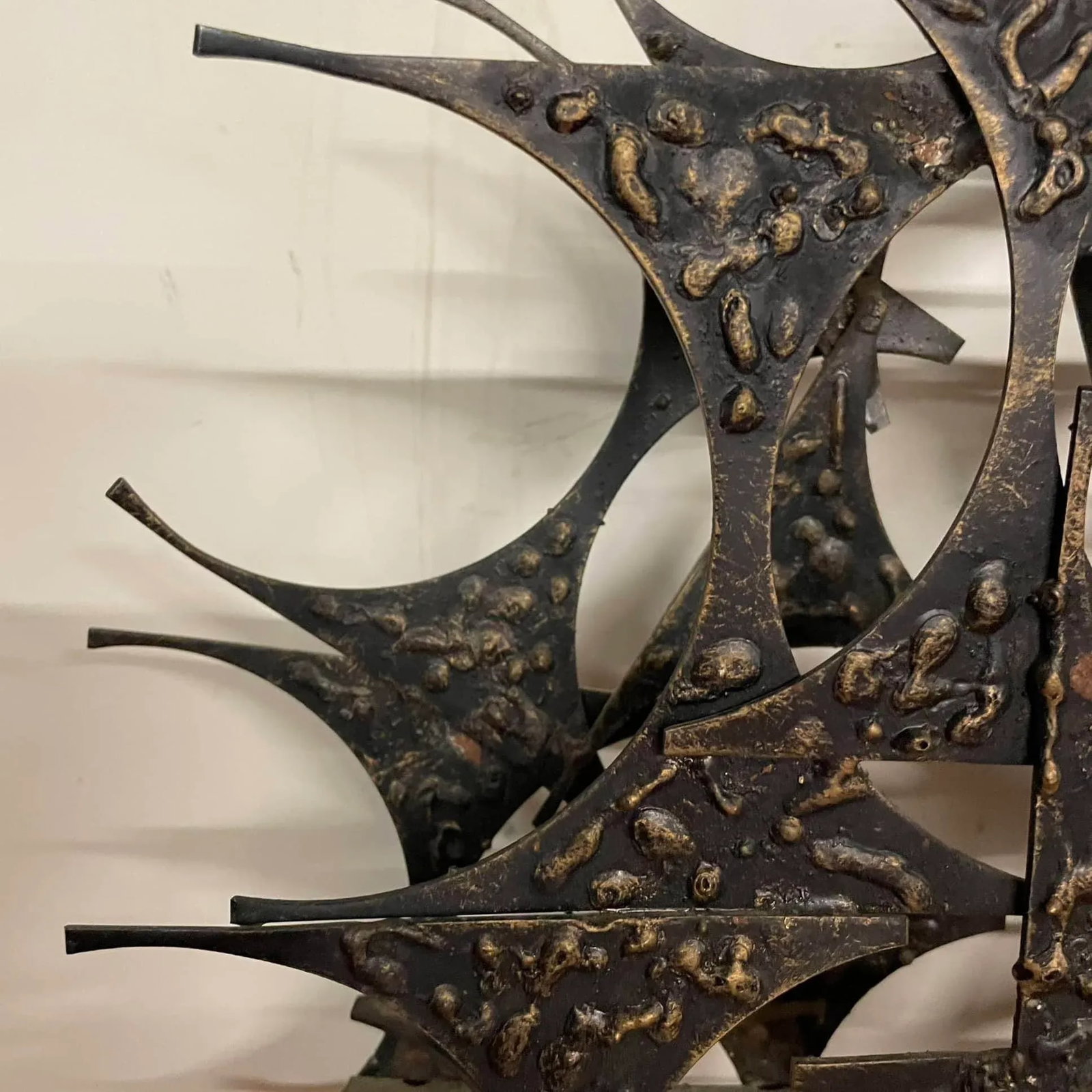 Brutalist Metal Wall Sculpture by Marc Weinstein - 3