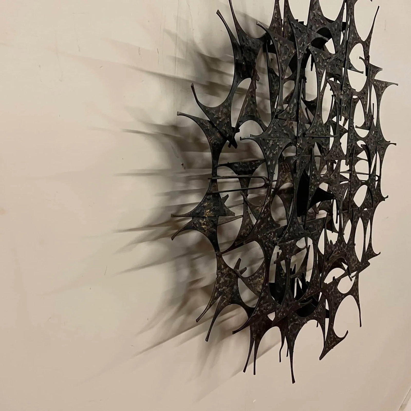 Brutalist Metal Wall Sculpture by Marc Weinstein - 4
