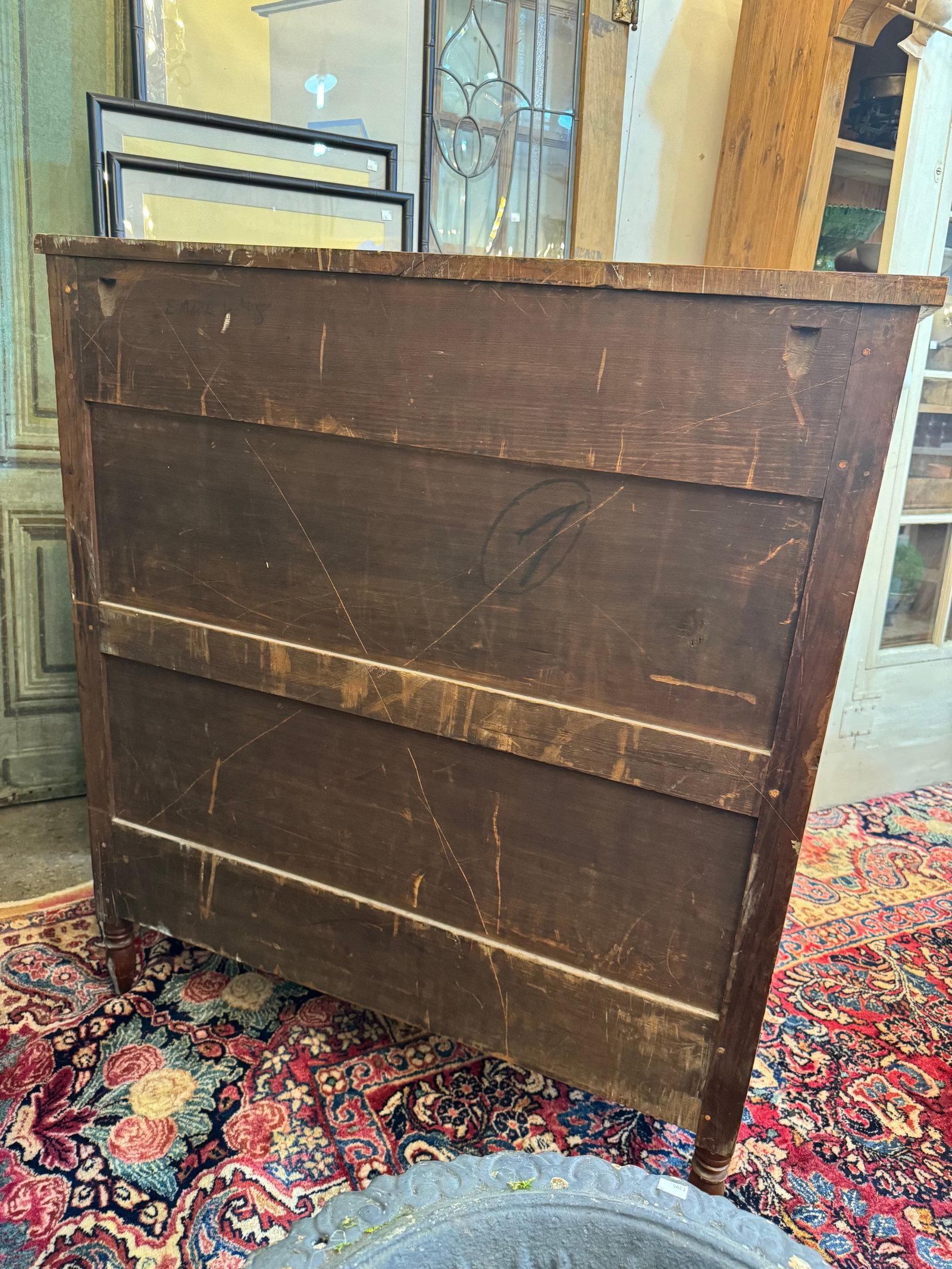 1840s Federal Style Cherry 4-Drawer Dresser - 8