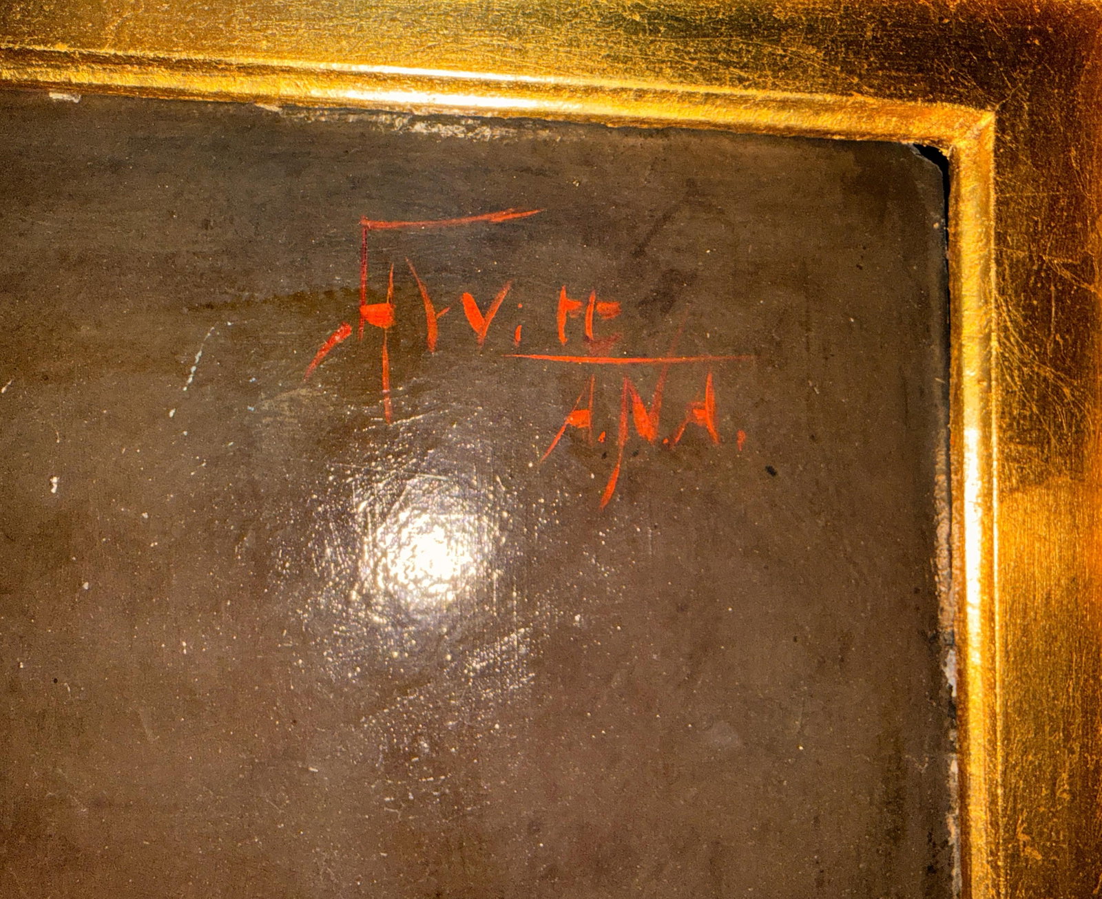 1900s 42" Signed William Henry Hyde Ana Gilded Age Oil Portrait, Socialite in Red Cloak and Ostrich - 3
